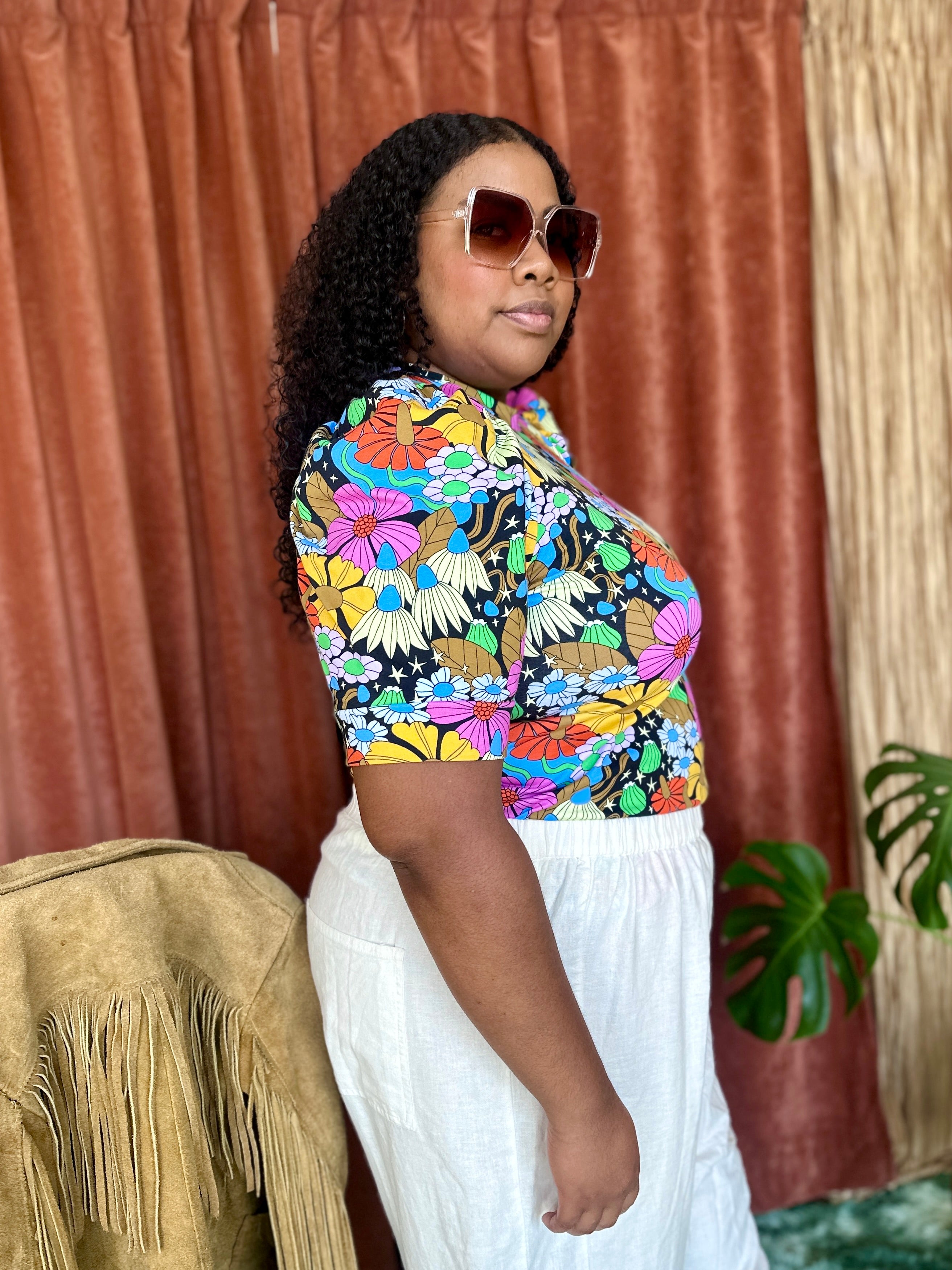 Puff Top Cosmic Floral