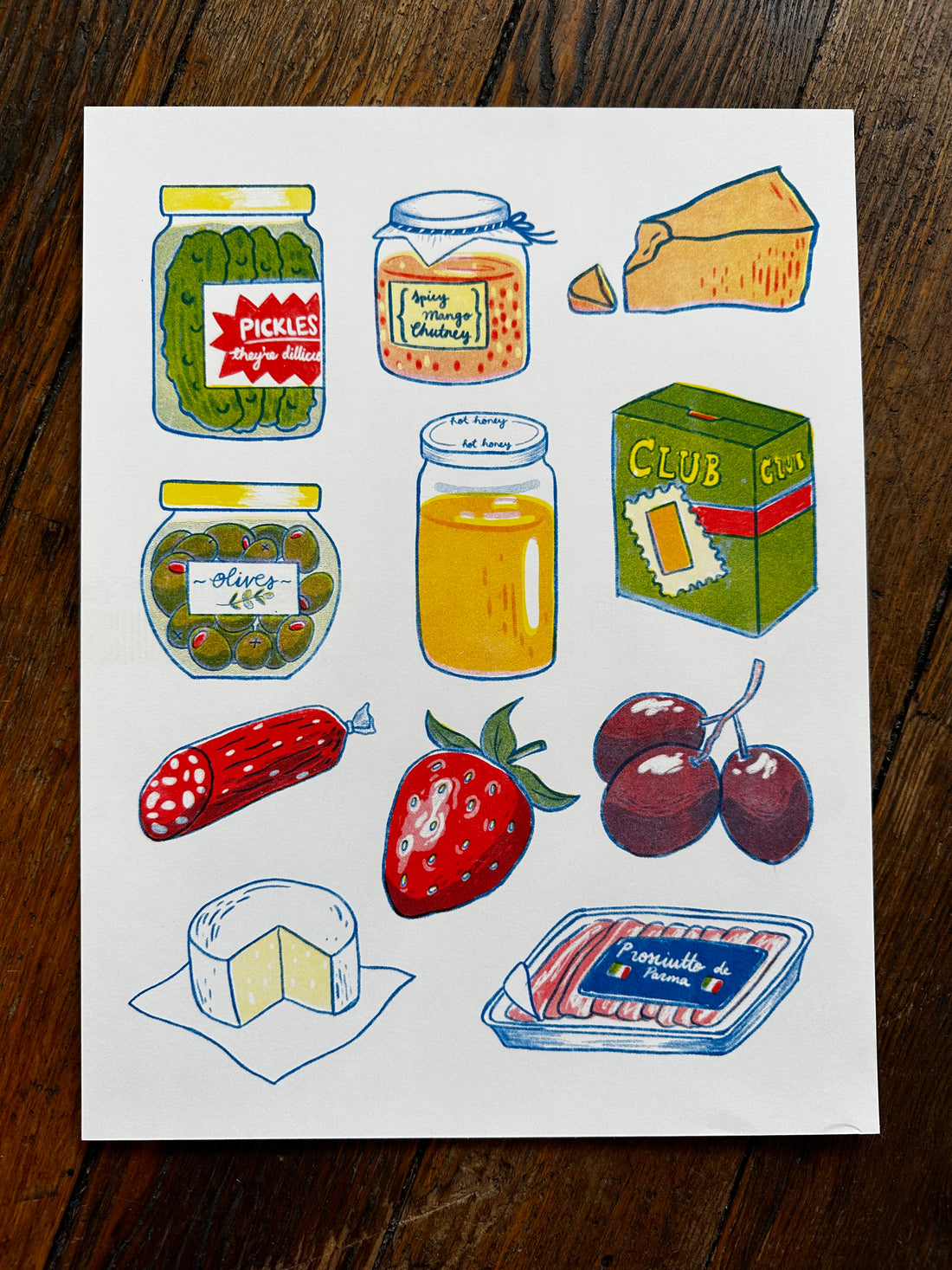 Girl Dinner Print