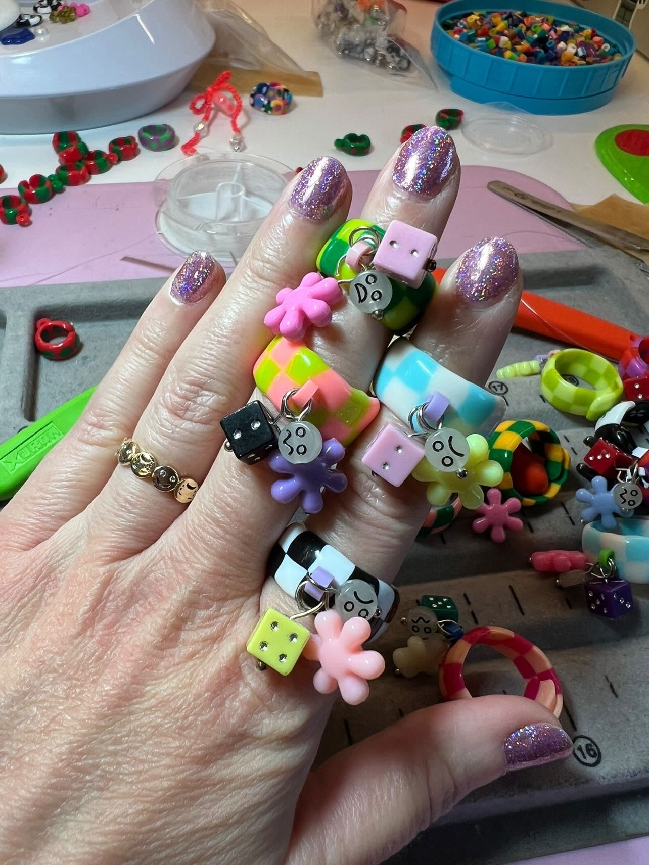 Charm rings