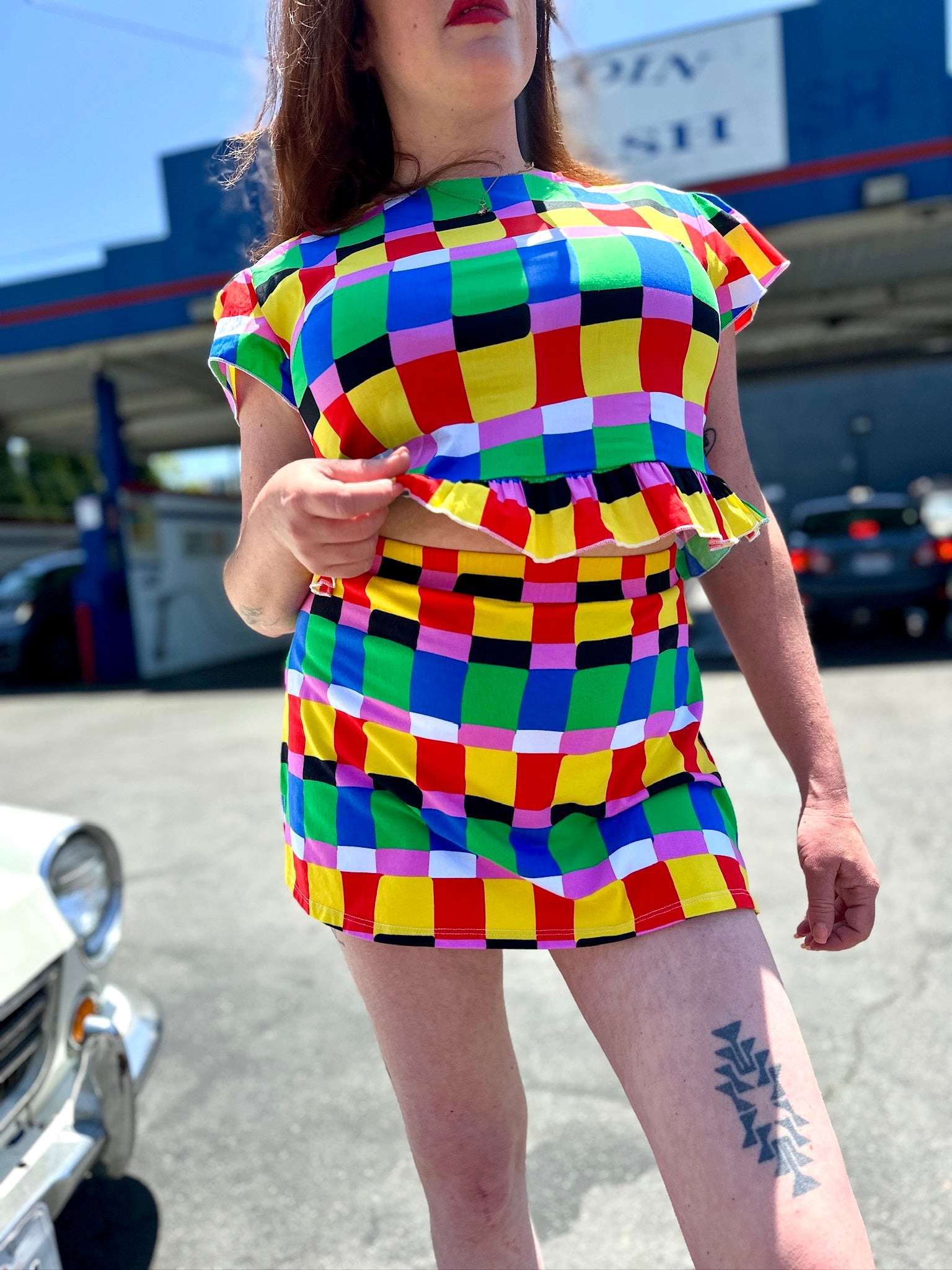 Cheeky Skort Candy Weave