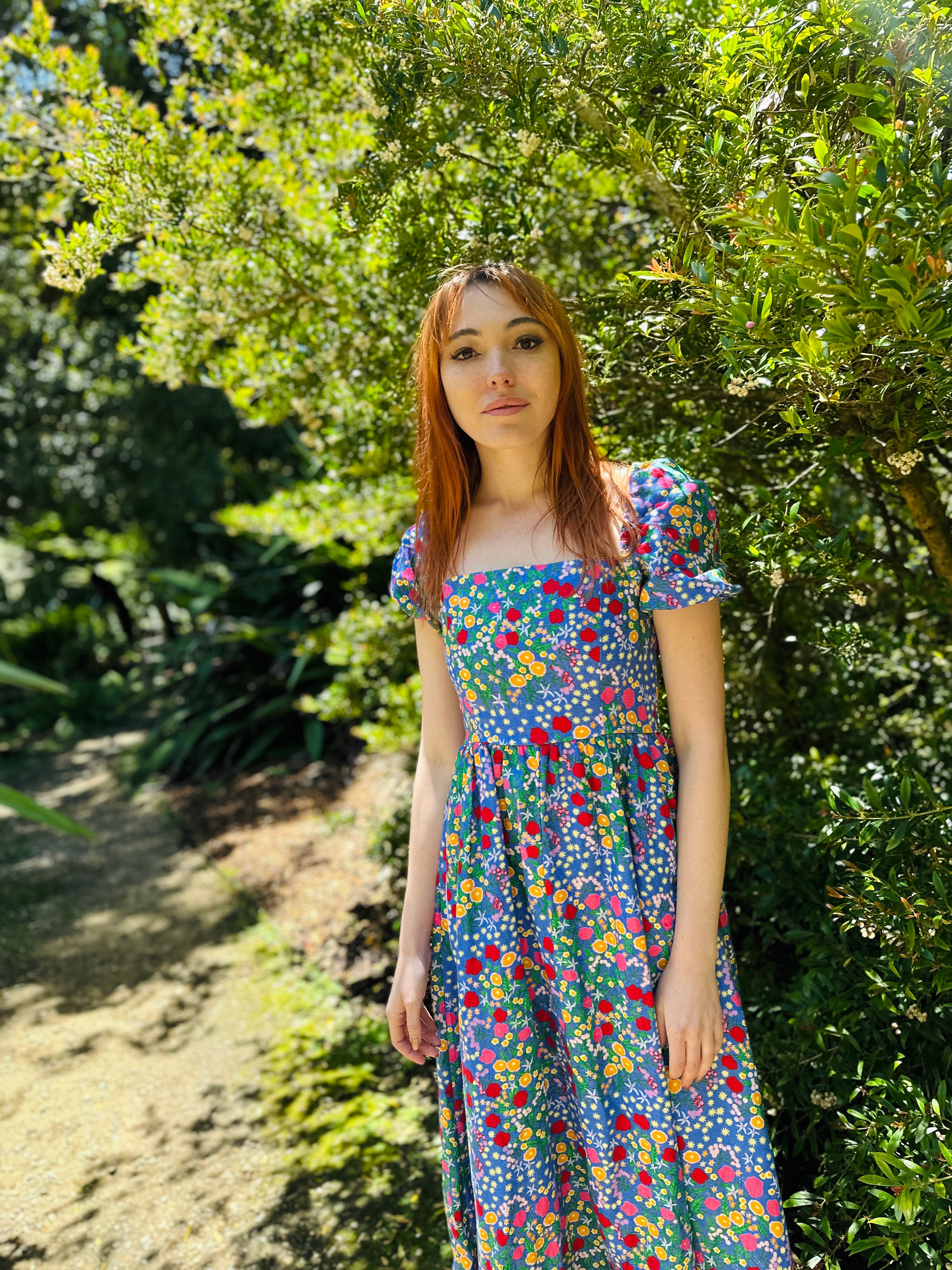 Linen Princess Dress Super Bloom