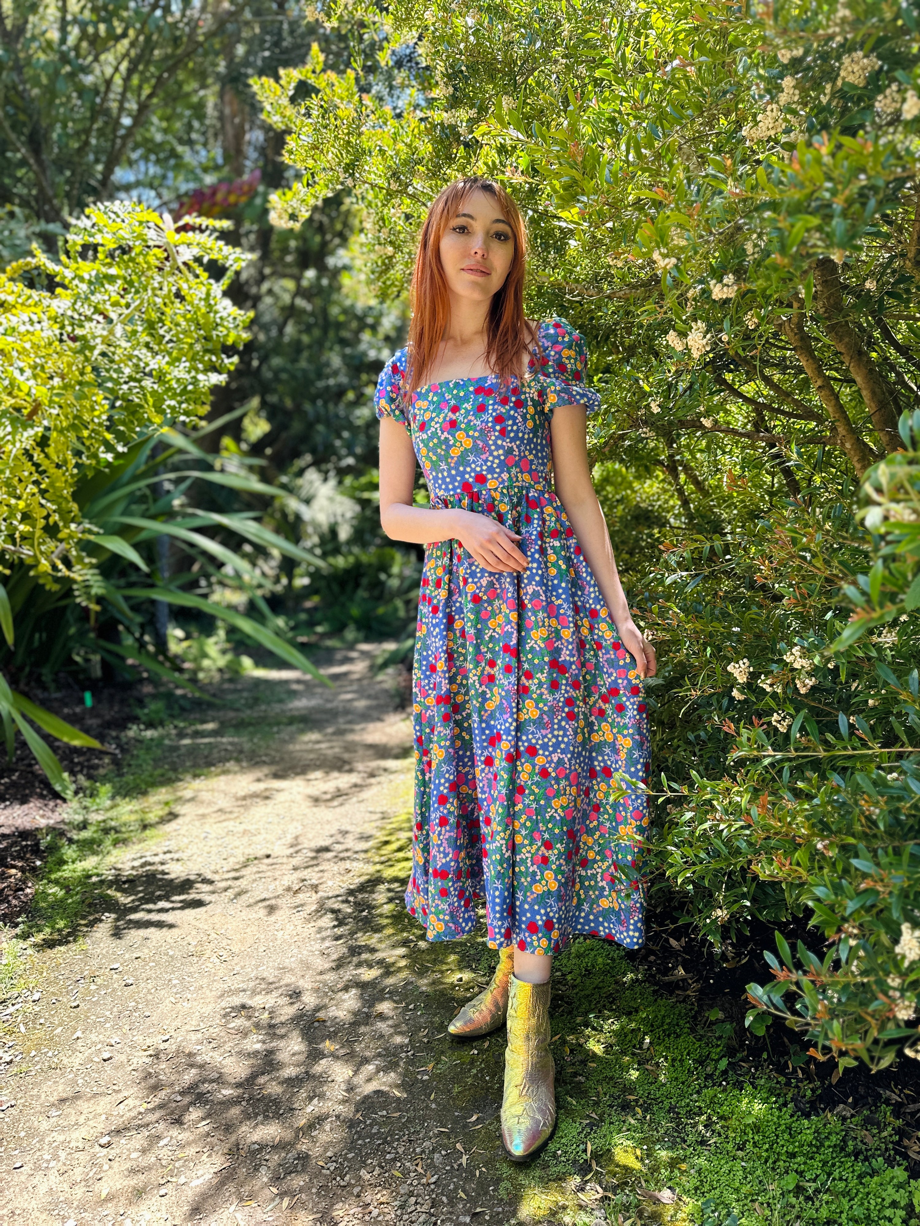 Linen Princess Dress Super Bloom