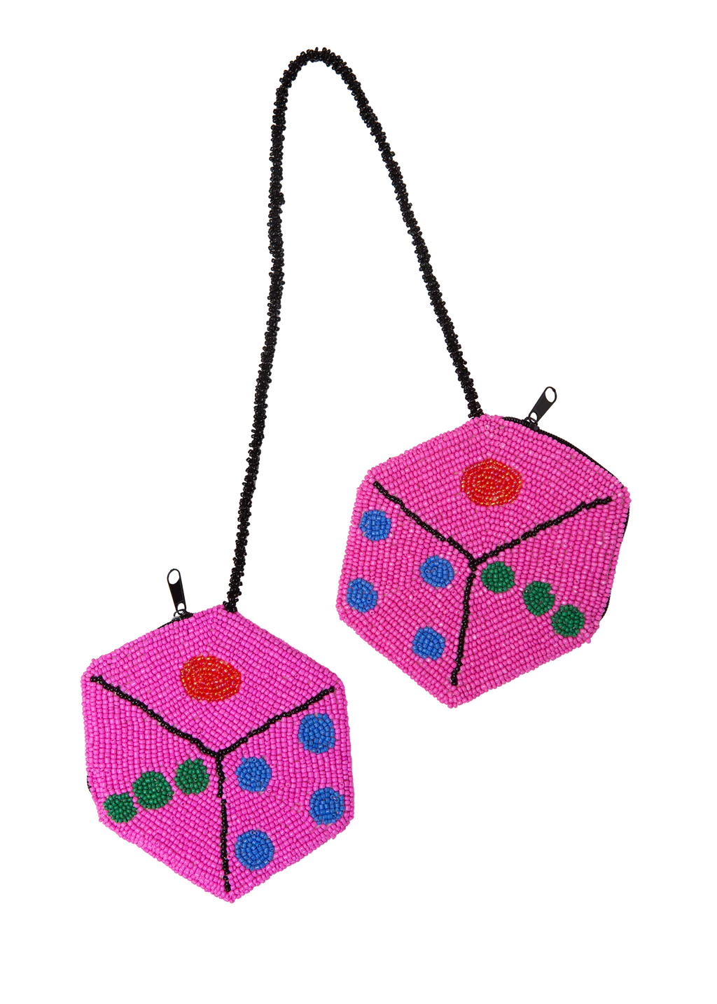 Pink Dice Coin Purse