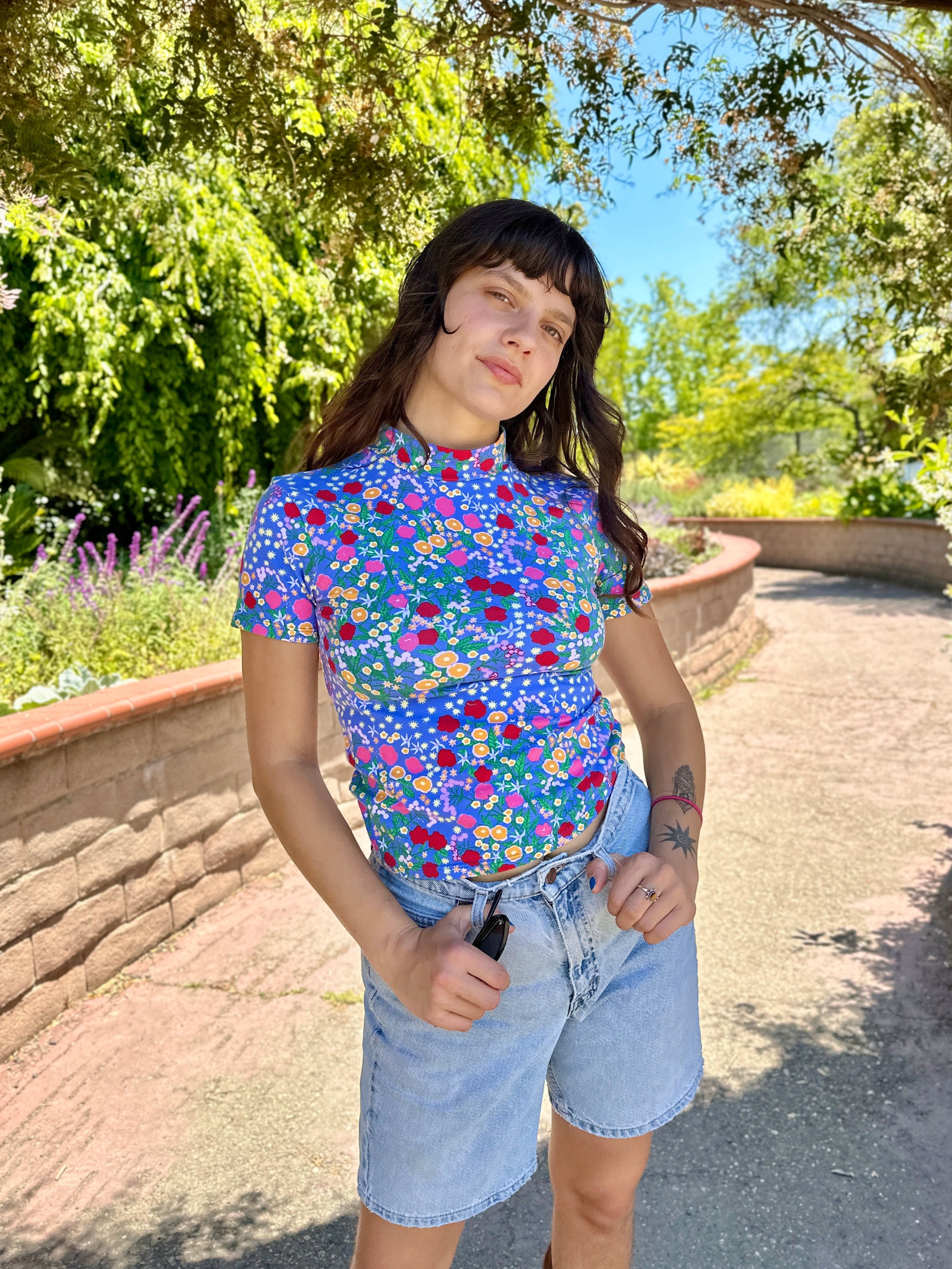 Mock Neck Super Bloom