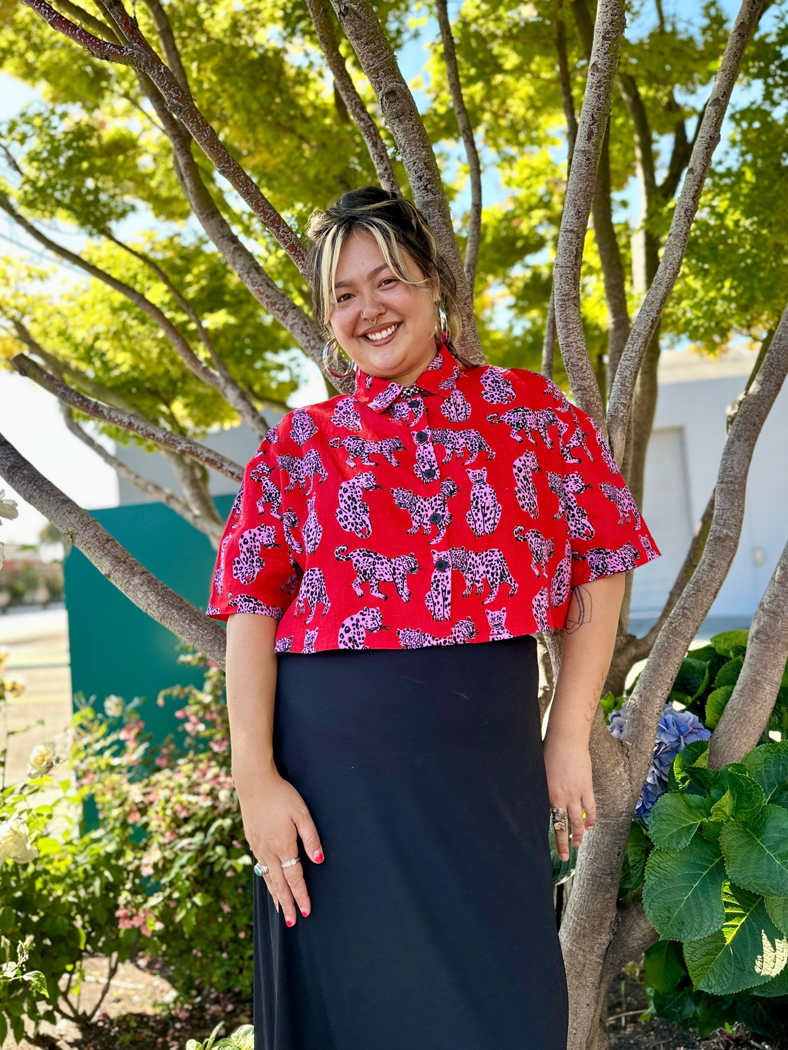 Linen Olivia Top Sondler Cat