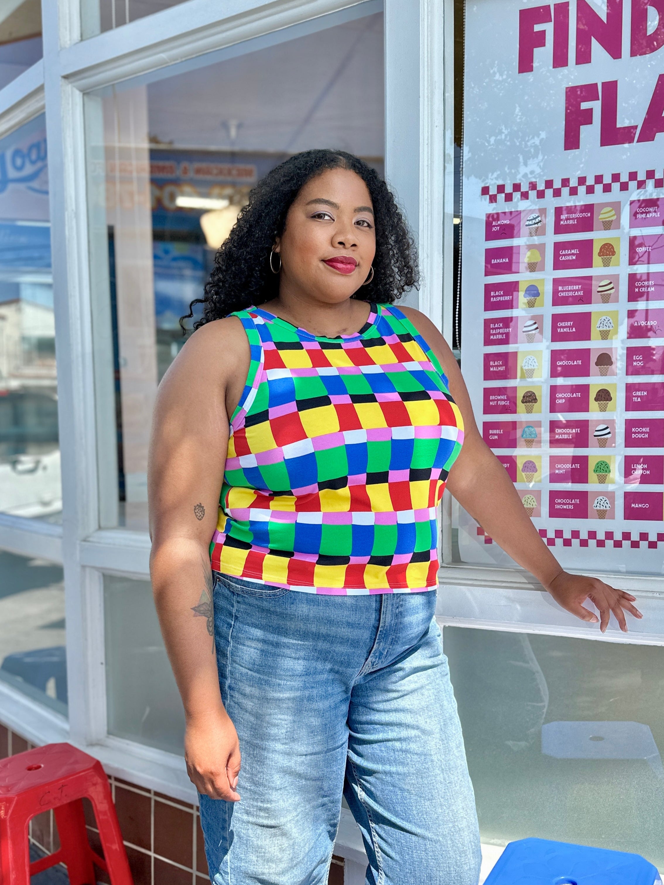 Racerback Tank Candy Weave