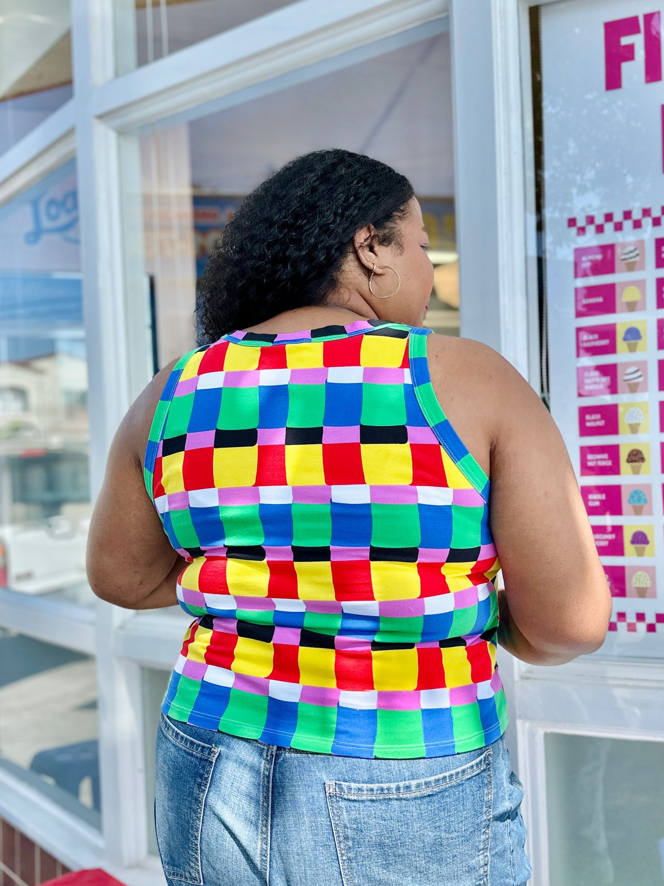 Racerback Tank Candy Weave