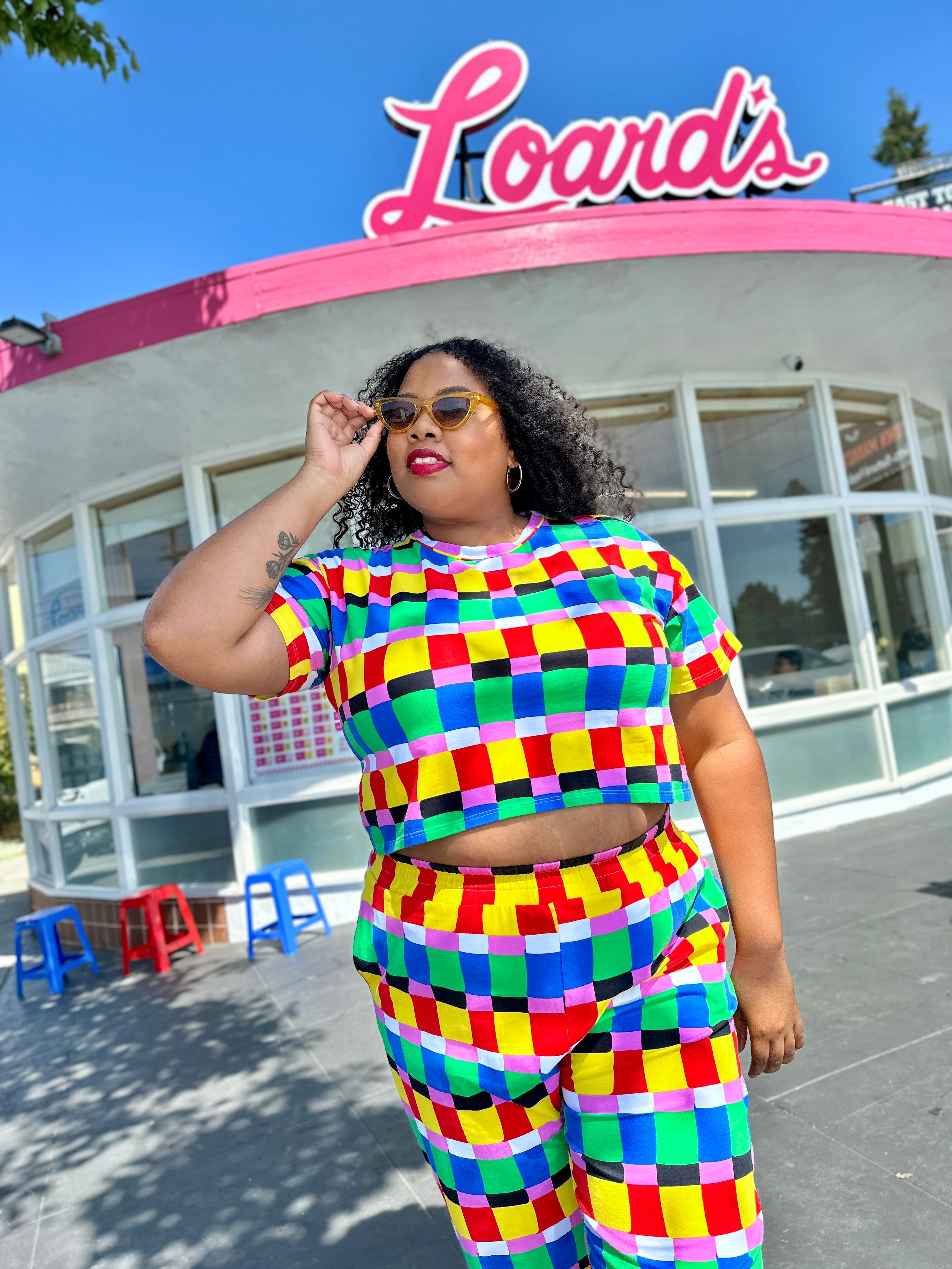 Crop Top Candy Weave
