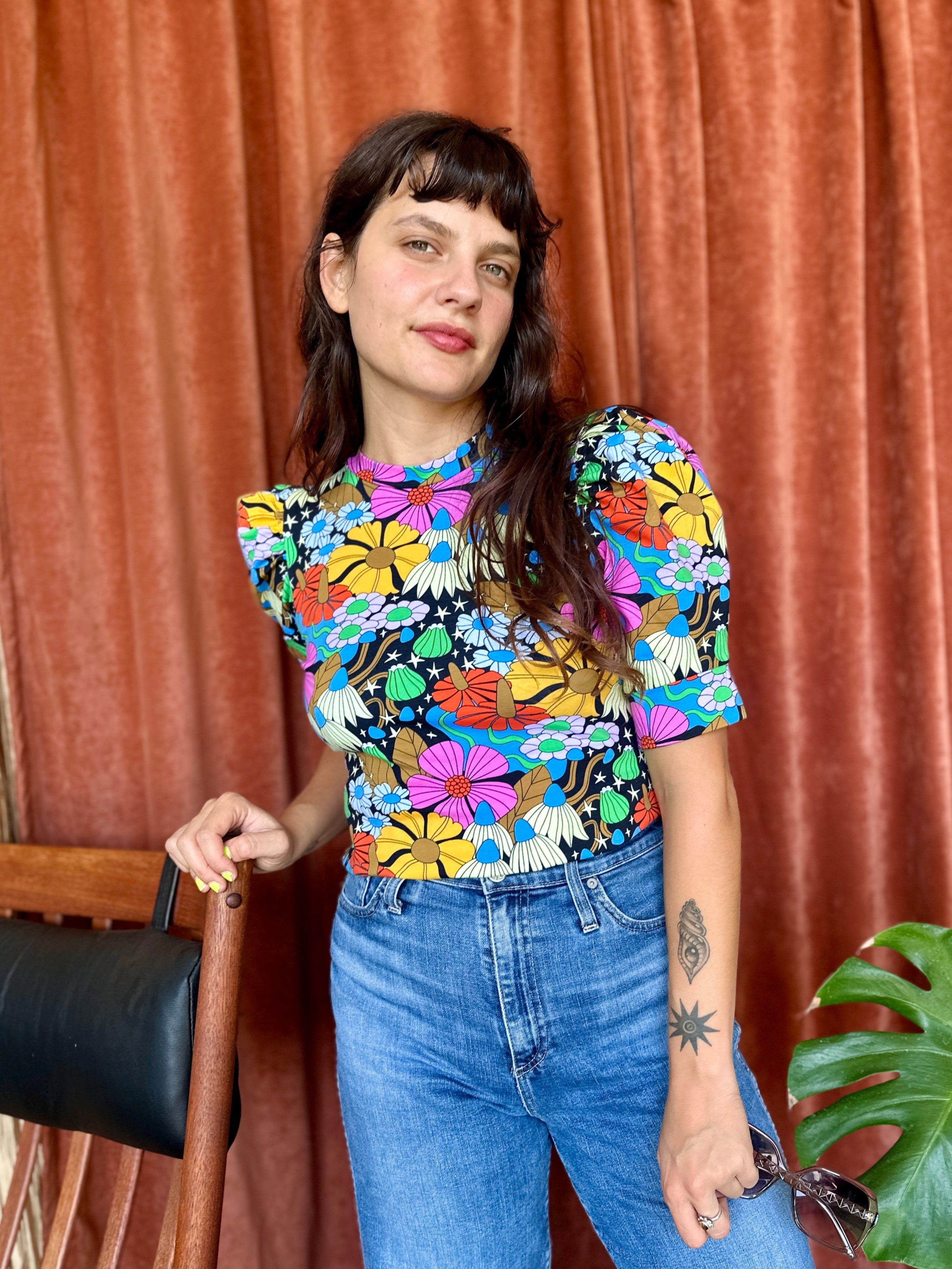 Puff Top Cosmic Floral