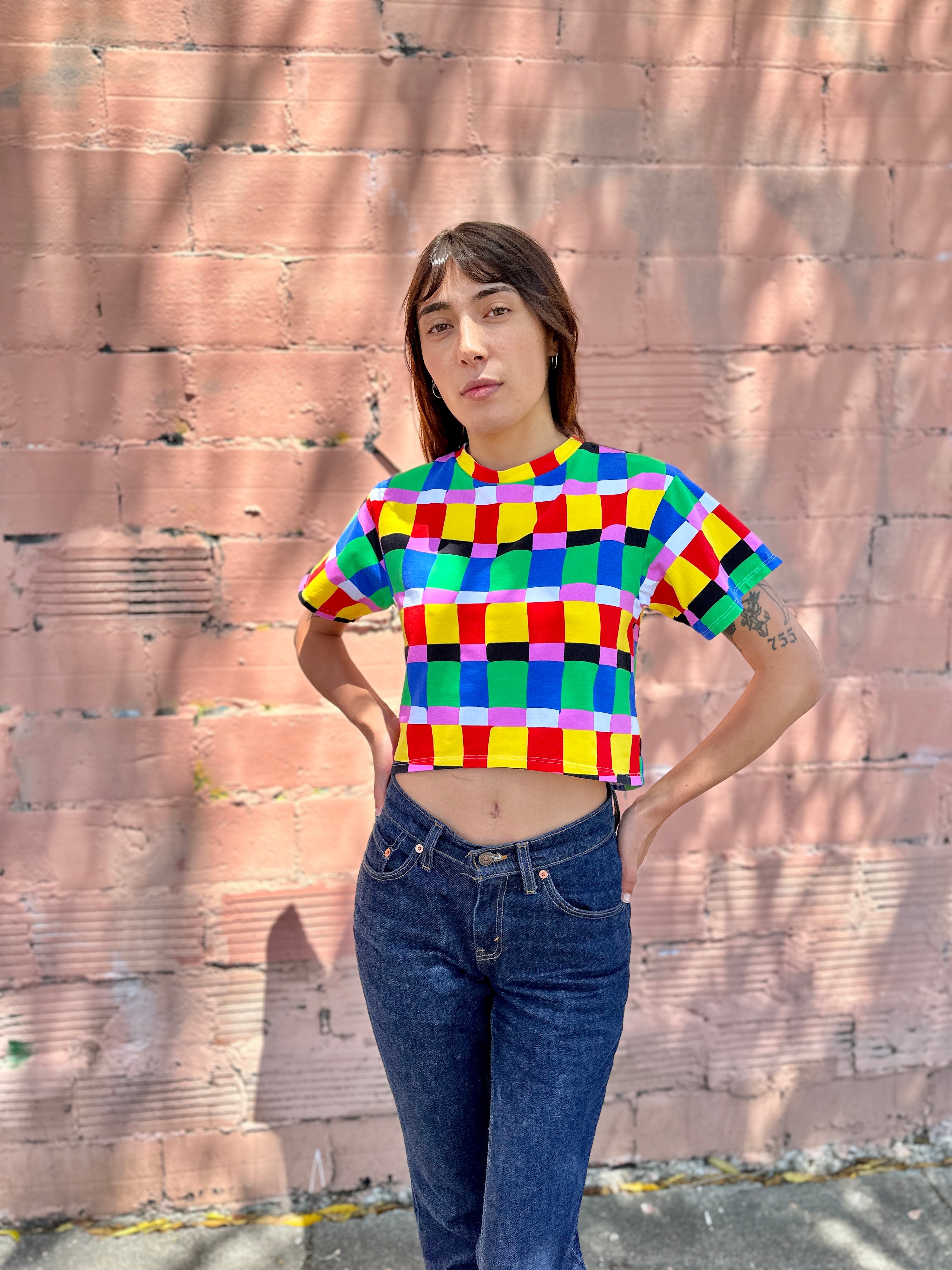 Crop Top Candy Weave