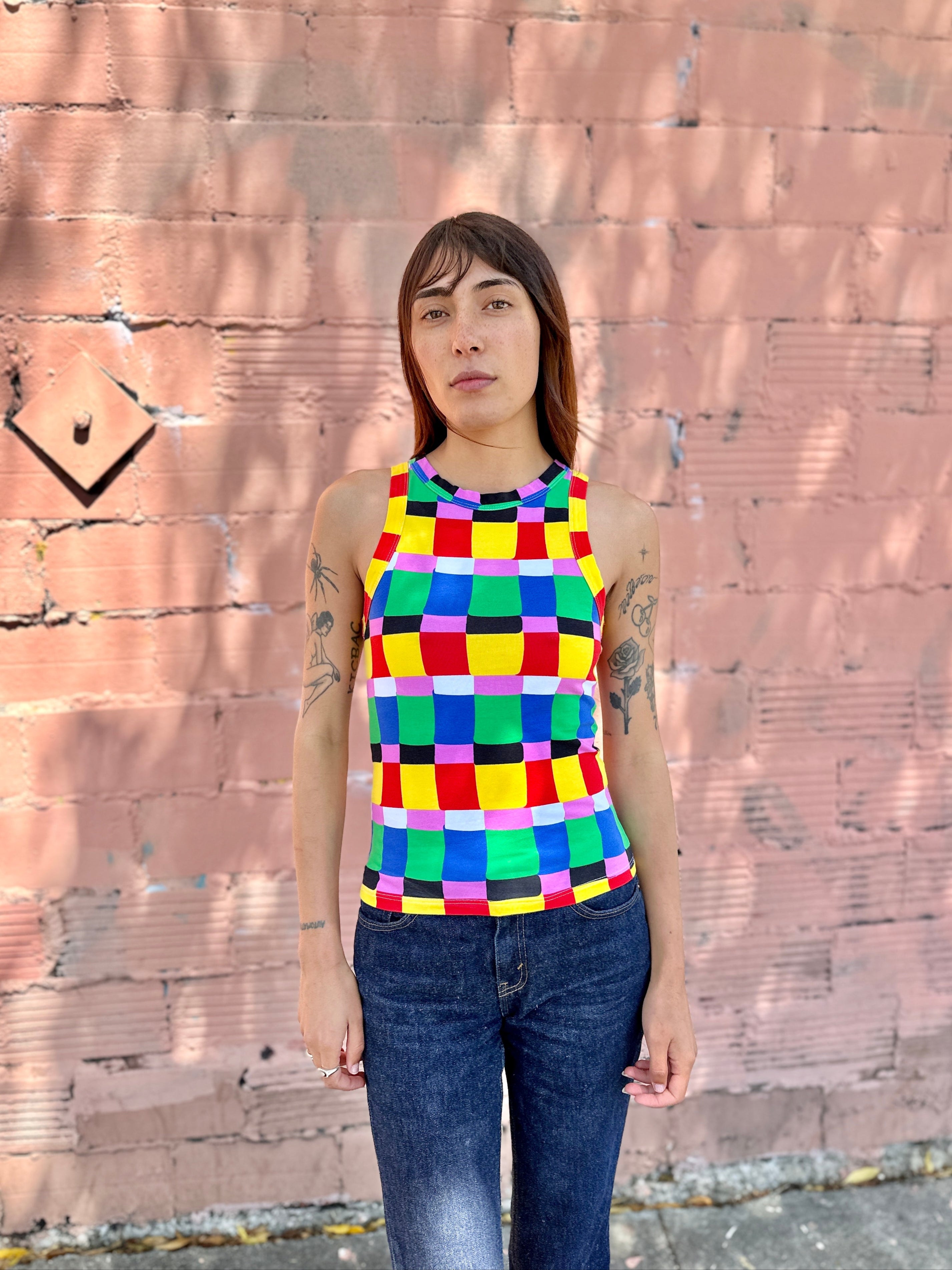 Racerback Tank Candy Weave