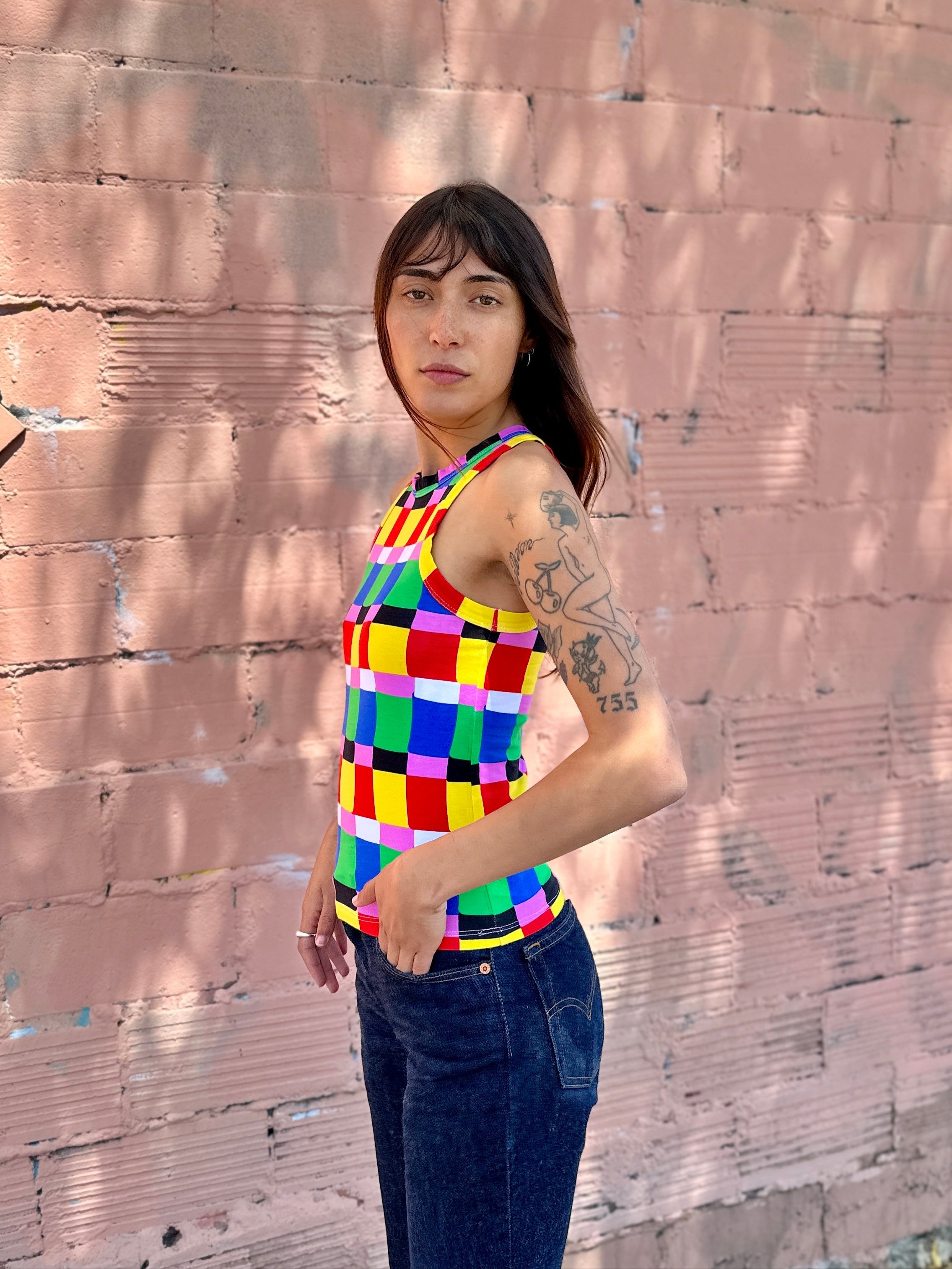 Racerback Tank Candy Weave
