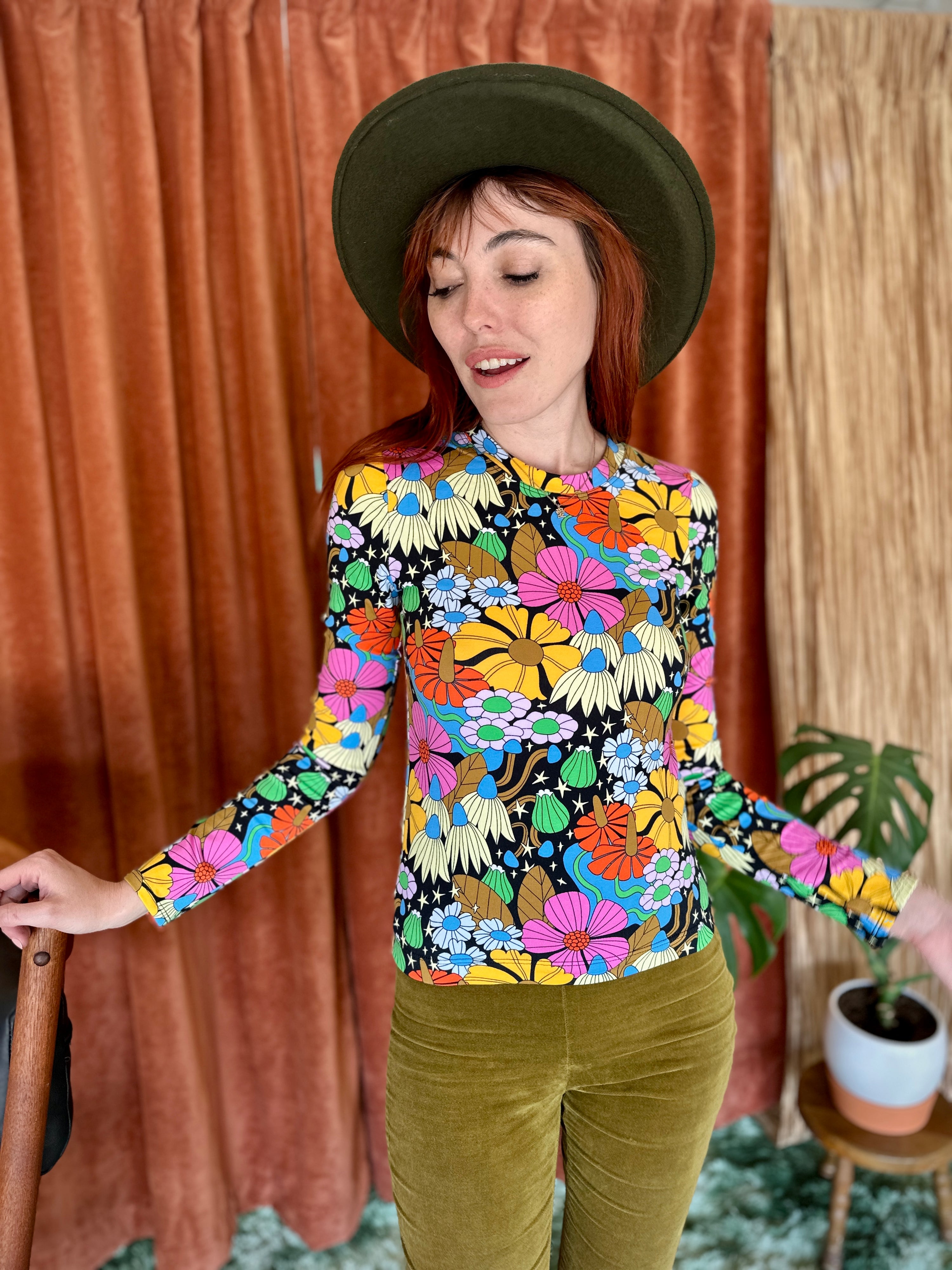 Long Sleeve Tee Cosmic Floral