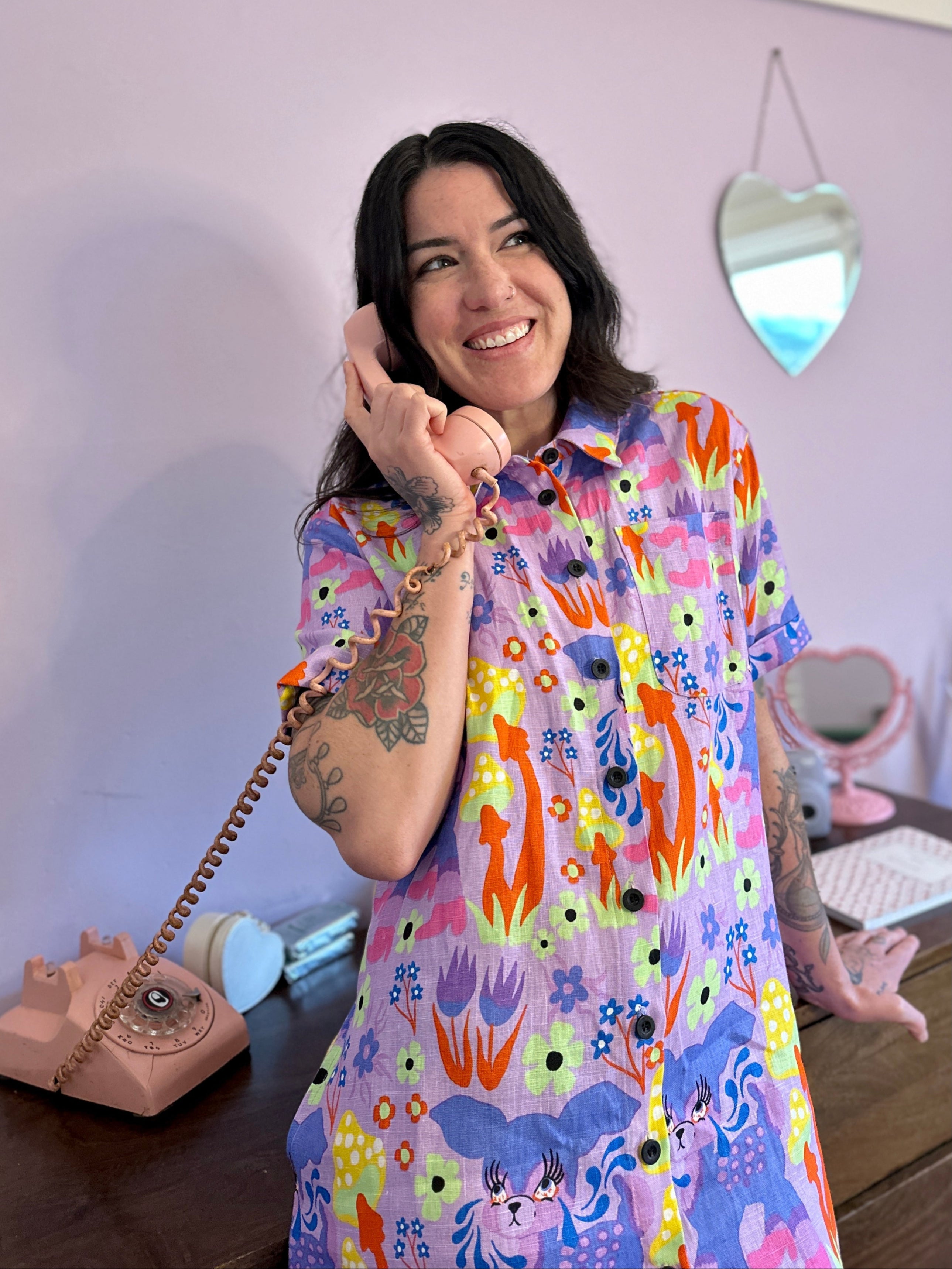 Linen Shirt Dress Cry Baby