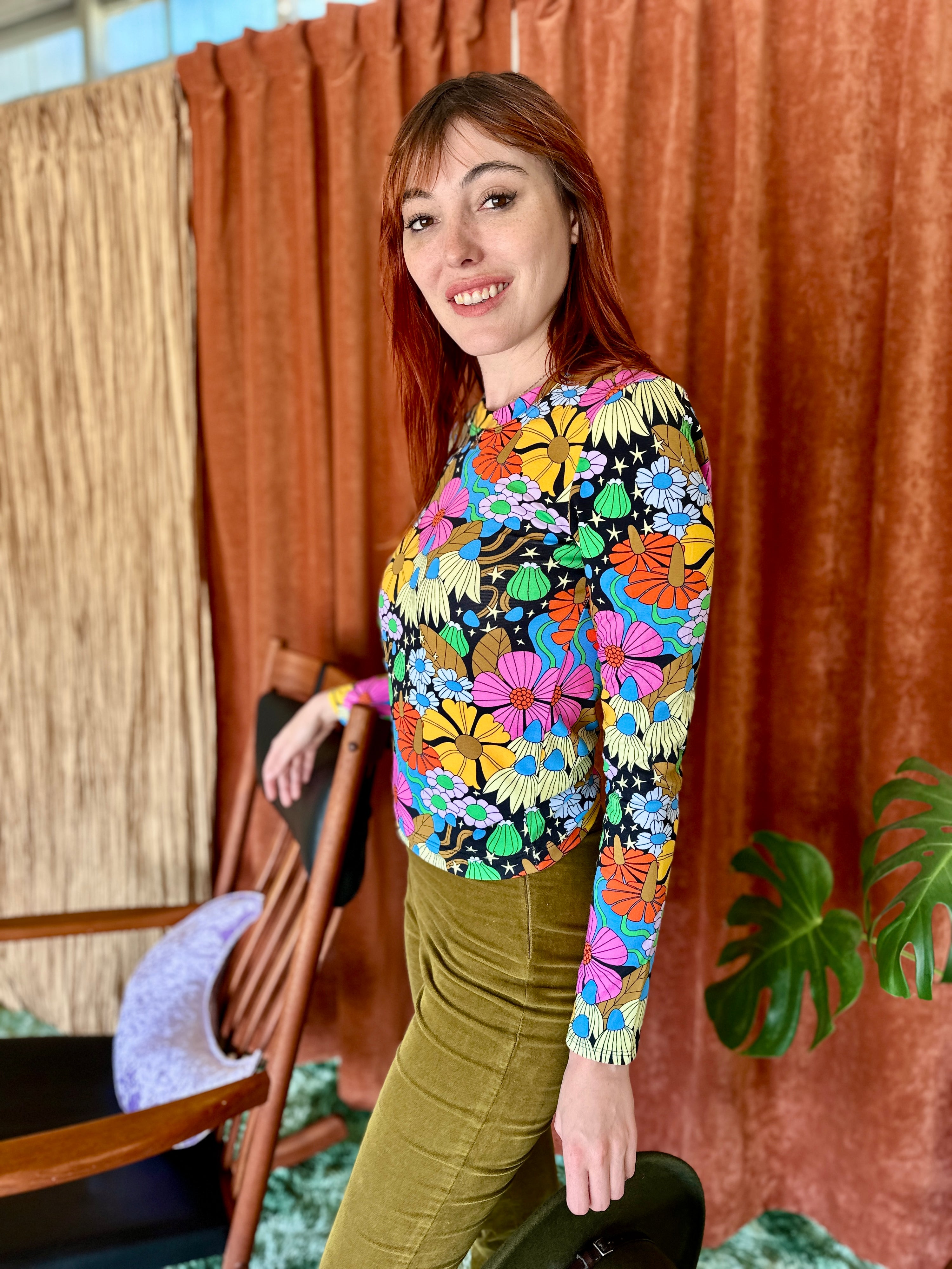 Long Sleeve Tee Cosmic Floral