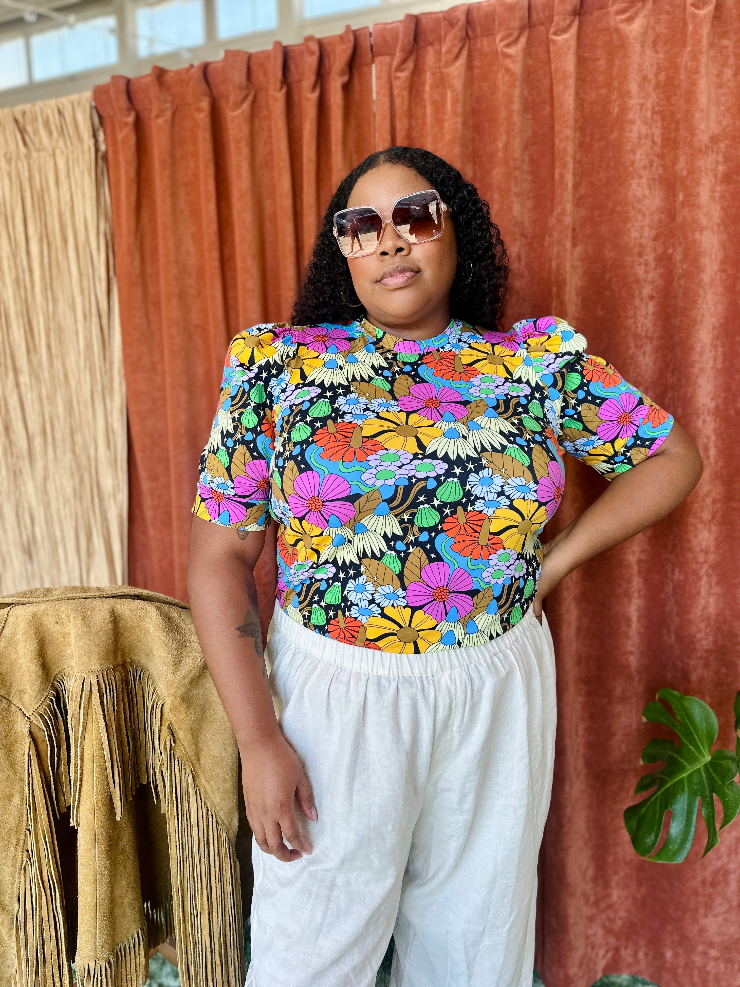 Puff Top Cosmic Floral