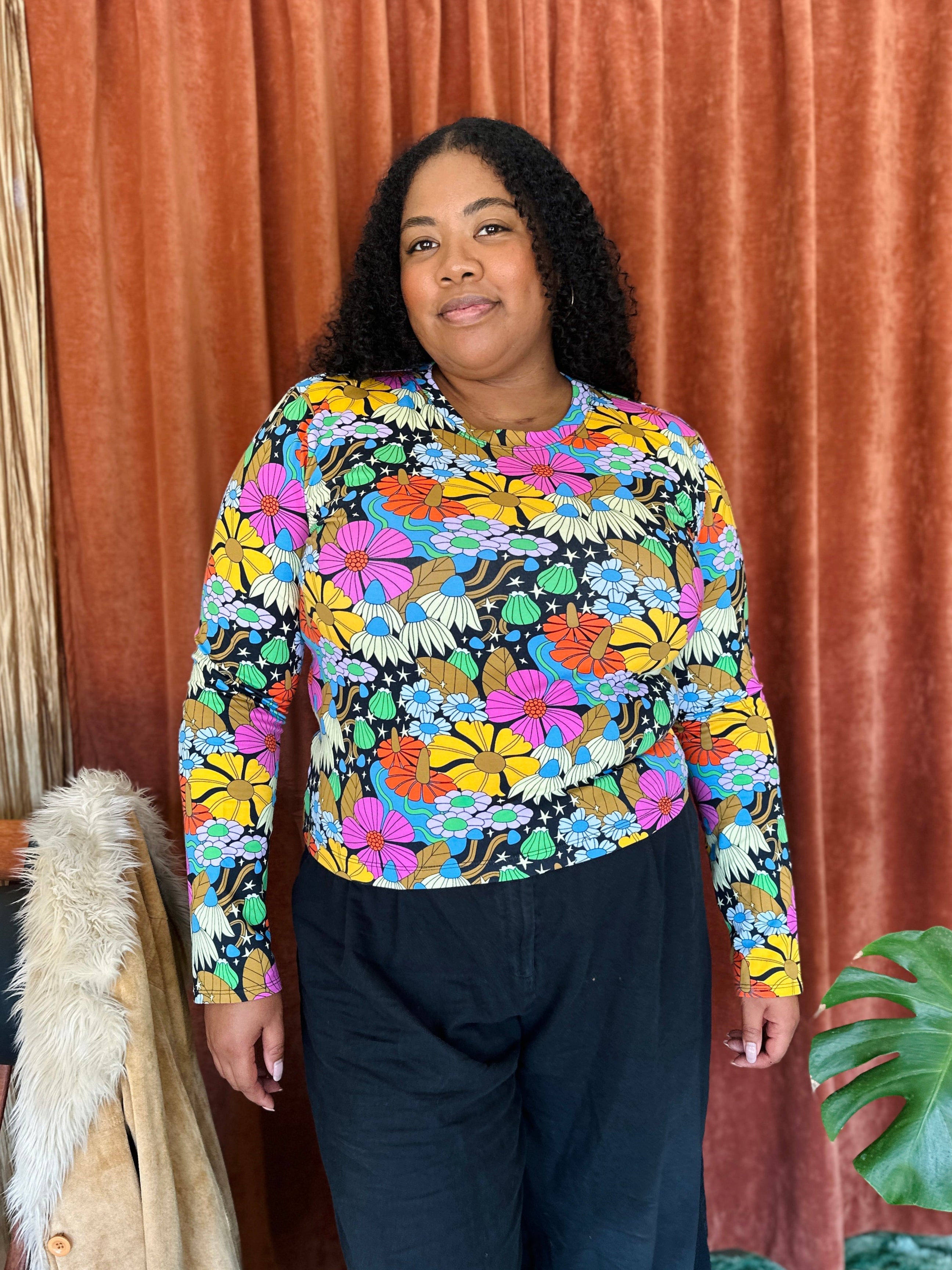 Long Sleeve Tee Cosmic Floral