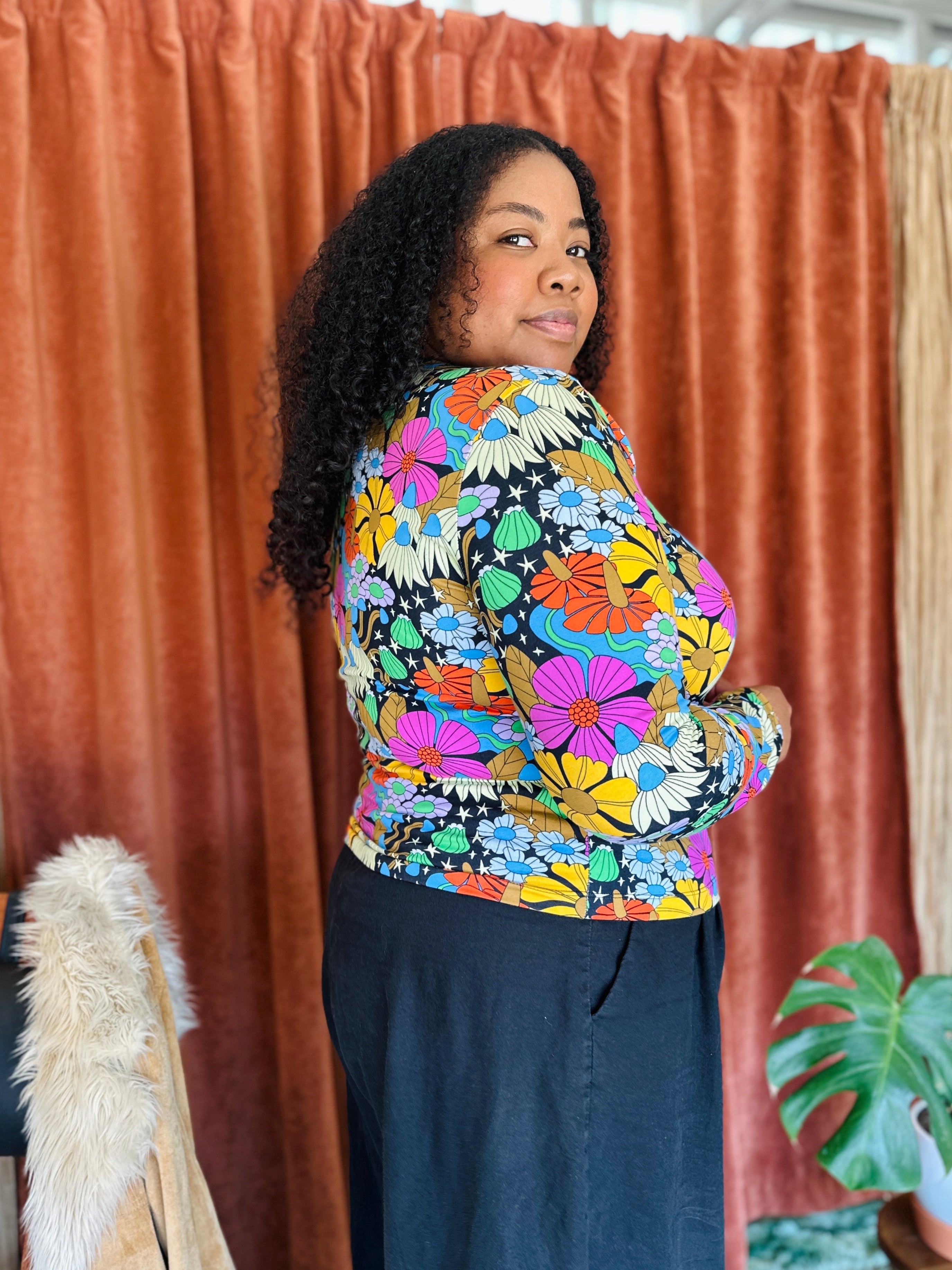 Long Sleeve Tee Cosmic Floral