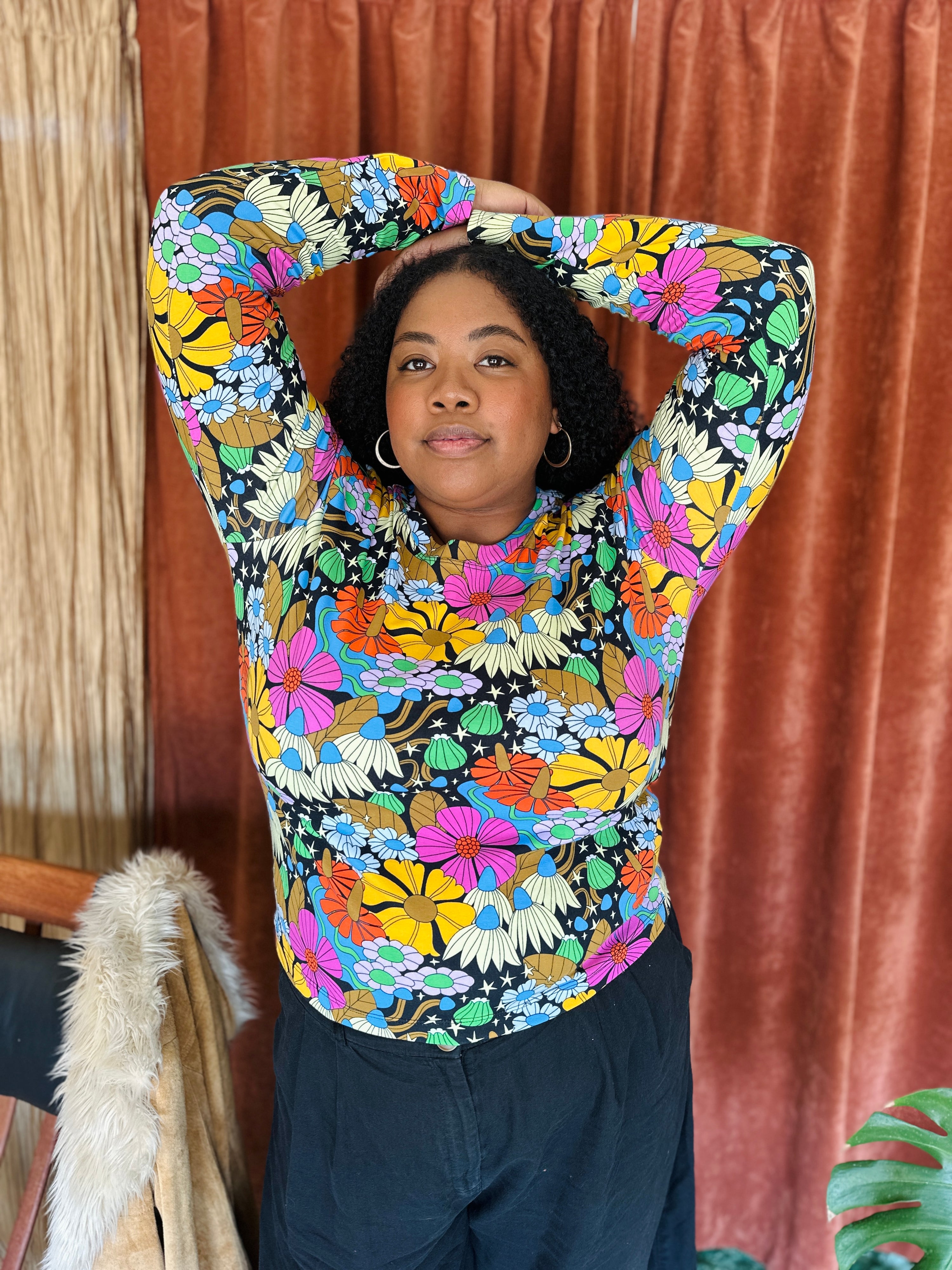 Long Sleeve Tee Cosmic Floral