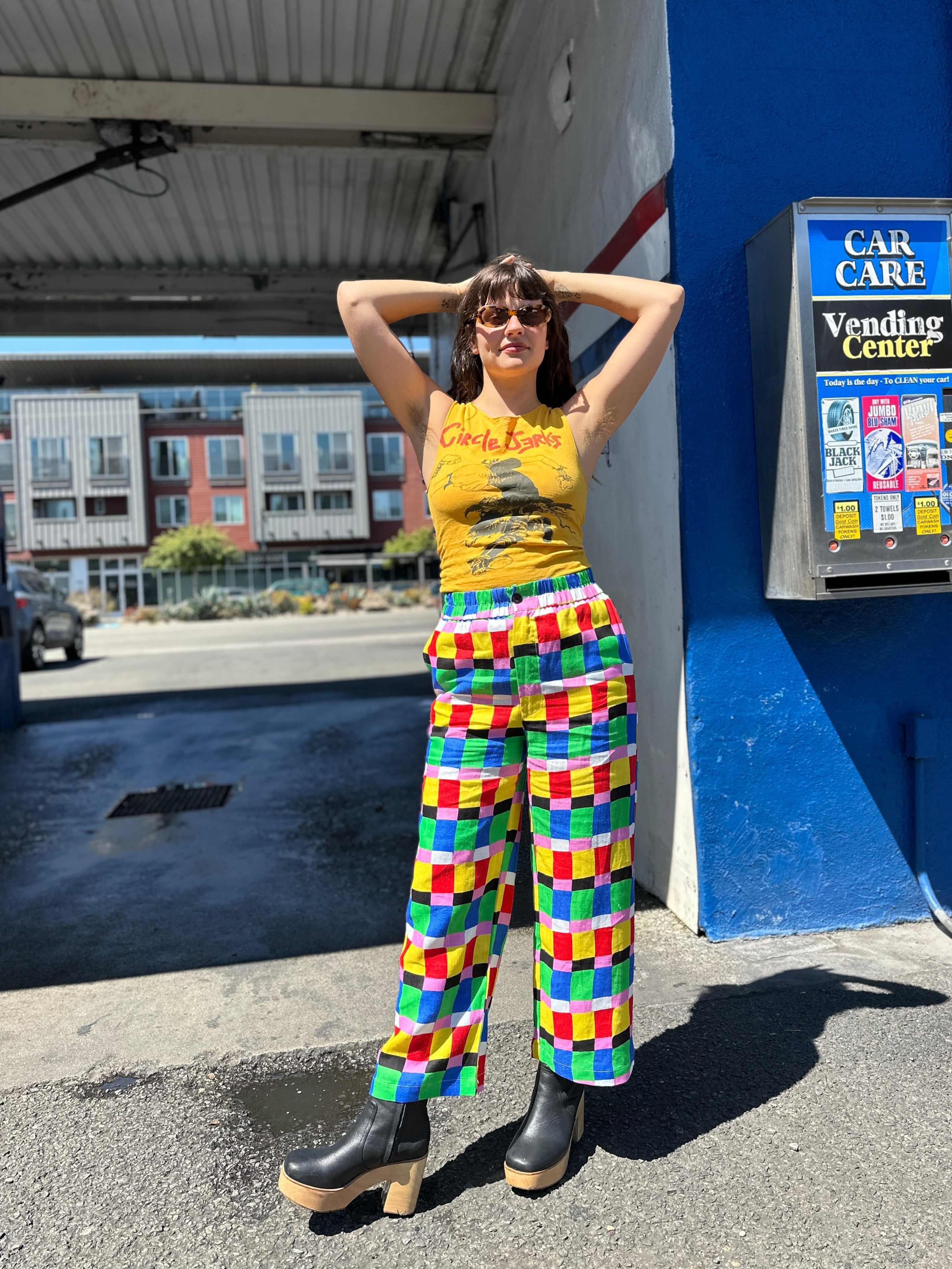 Linen Catalina Pant Candy Weave