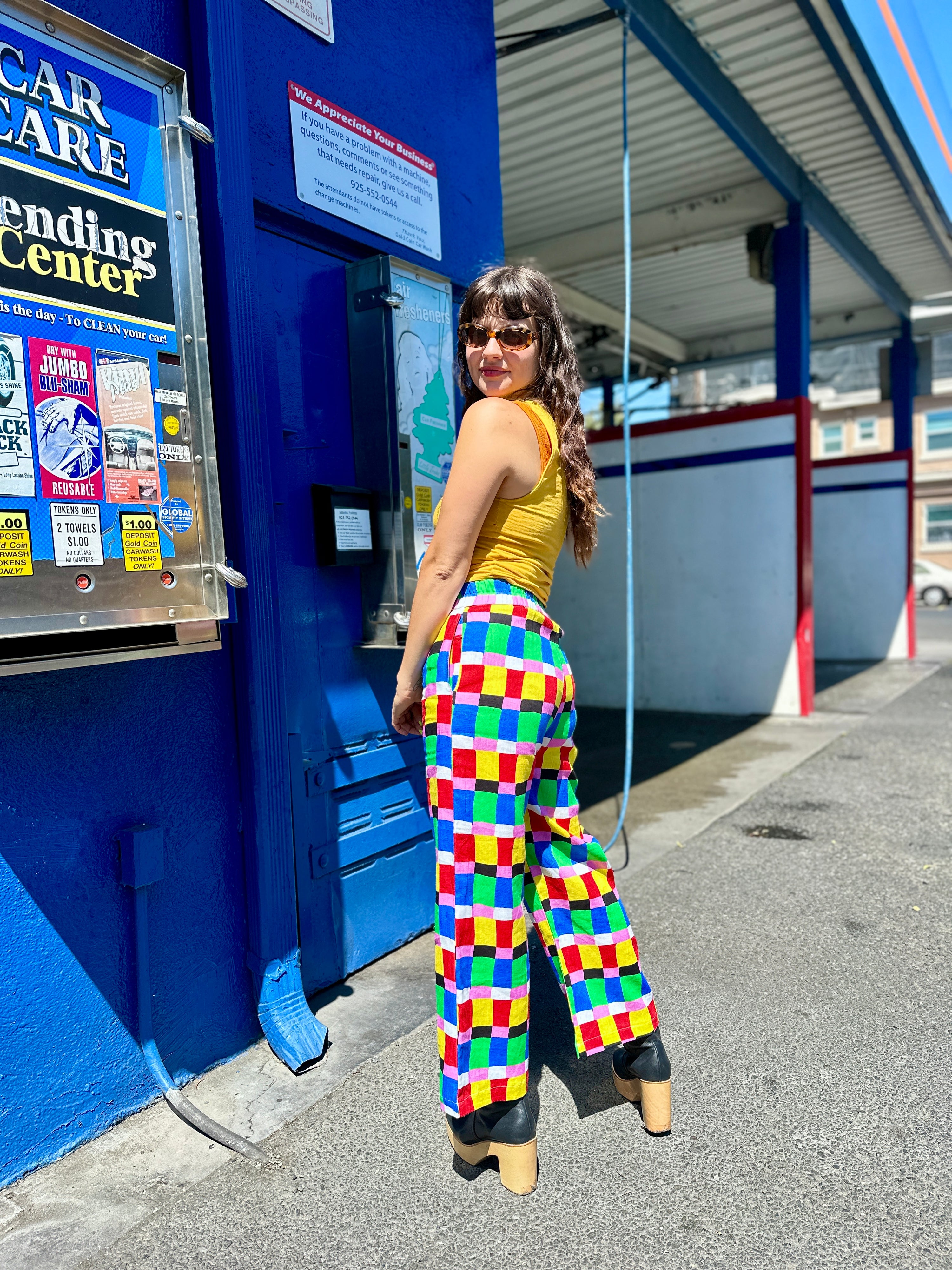 Linen Catalina Pant Candy Weave
