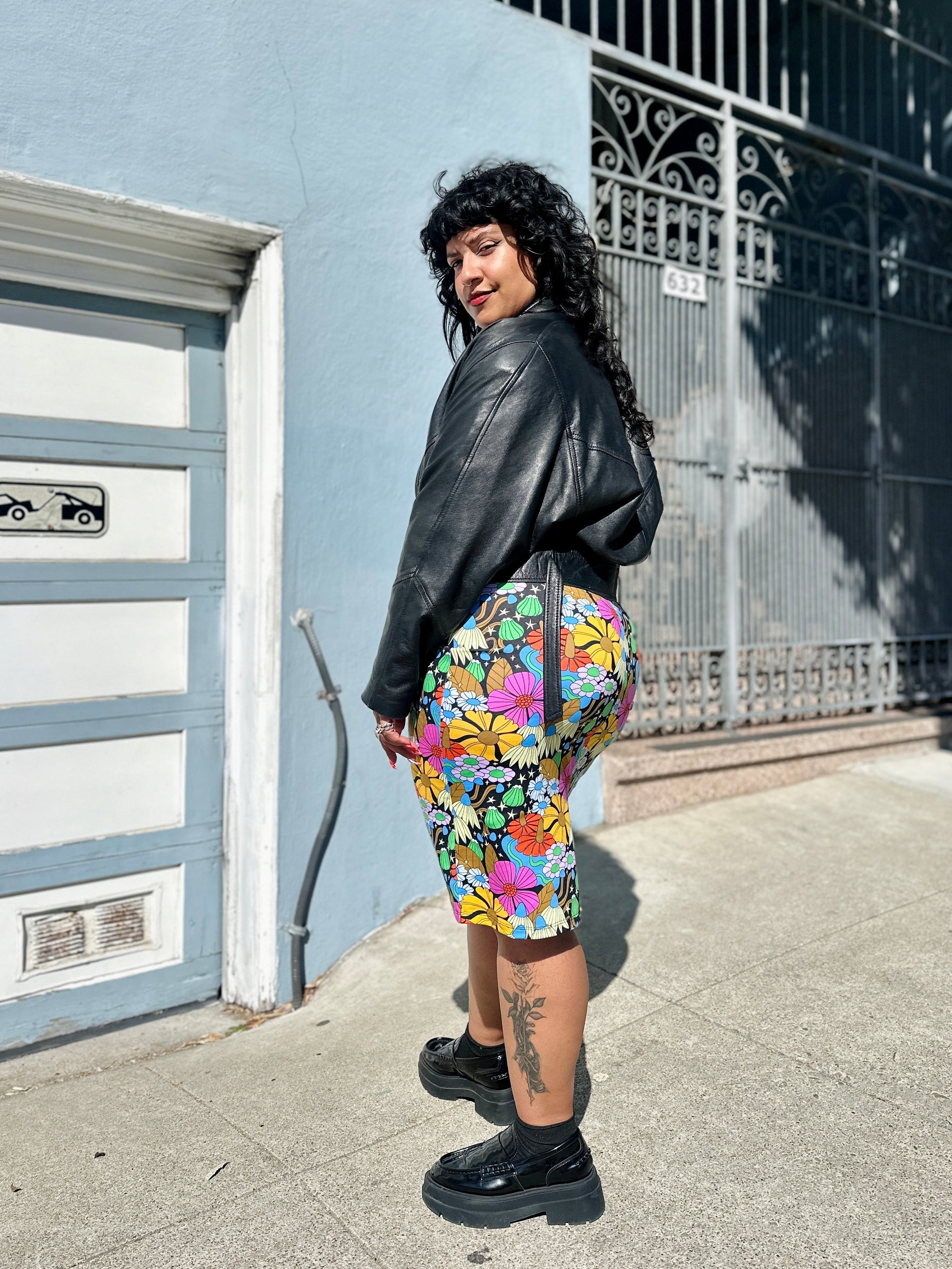 Wiggle Skirt Cosmic Floral