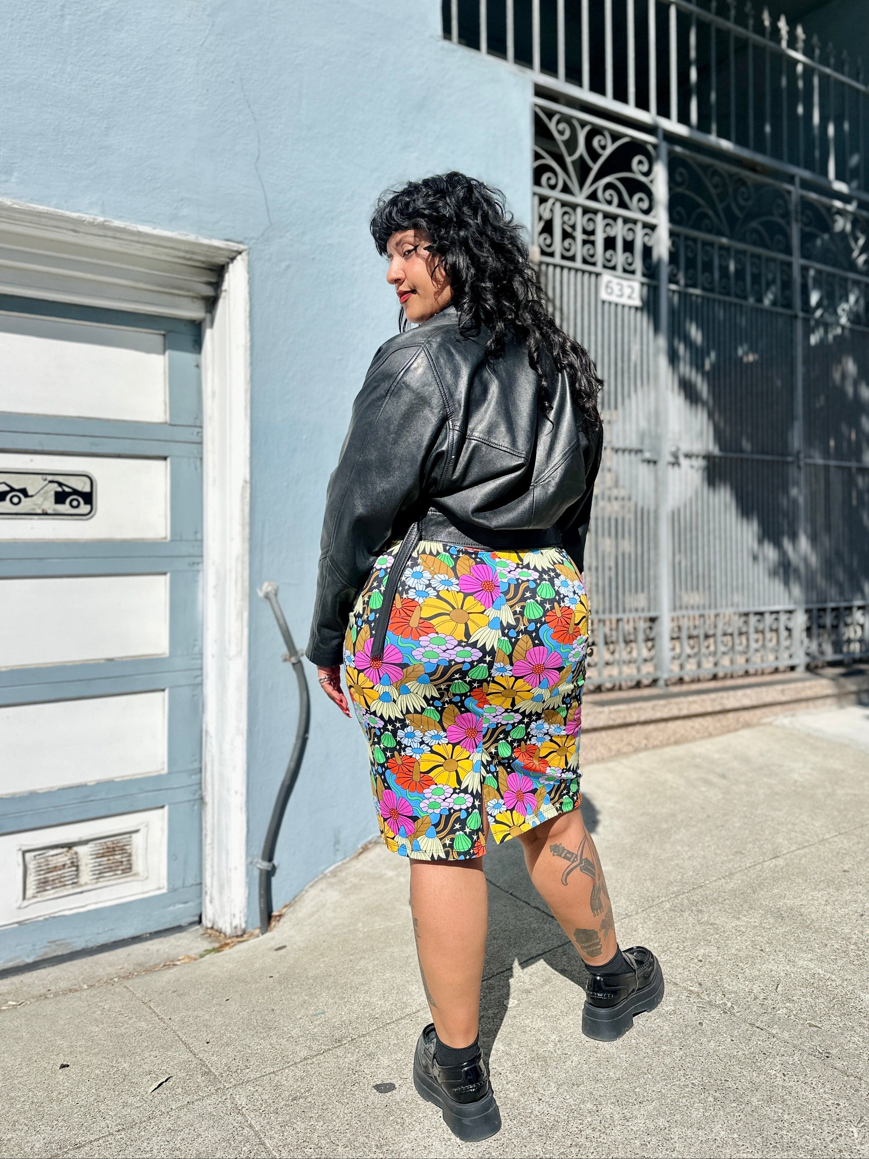 Wiggle Skirt Cosmic Floral