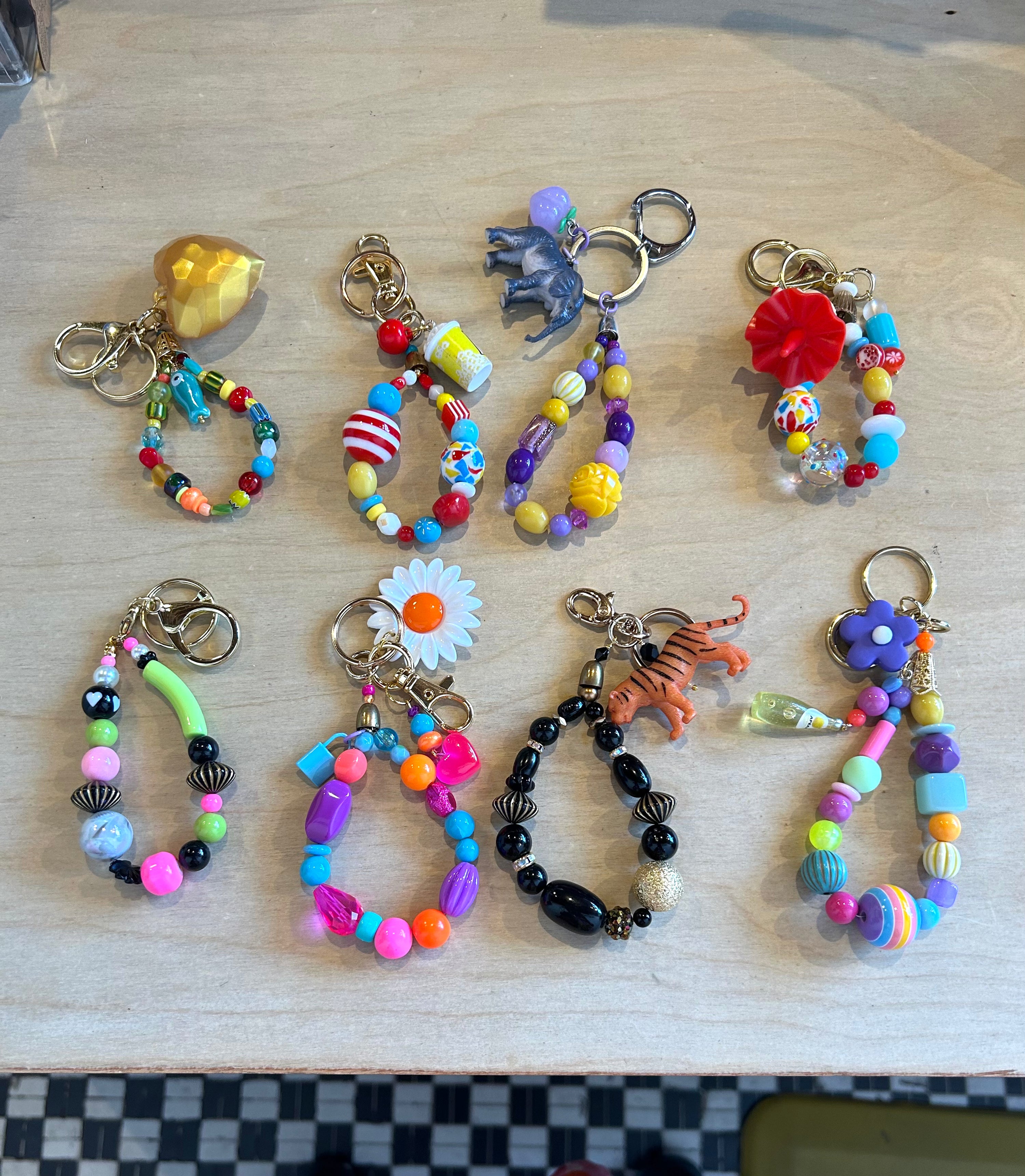 Angel Cake bag charm