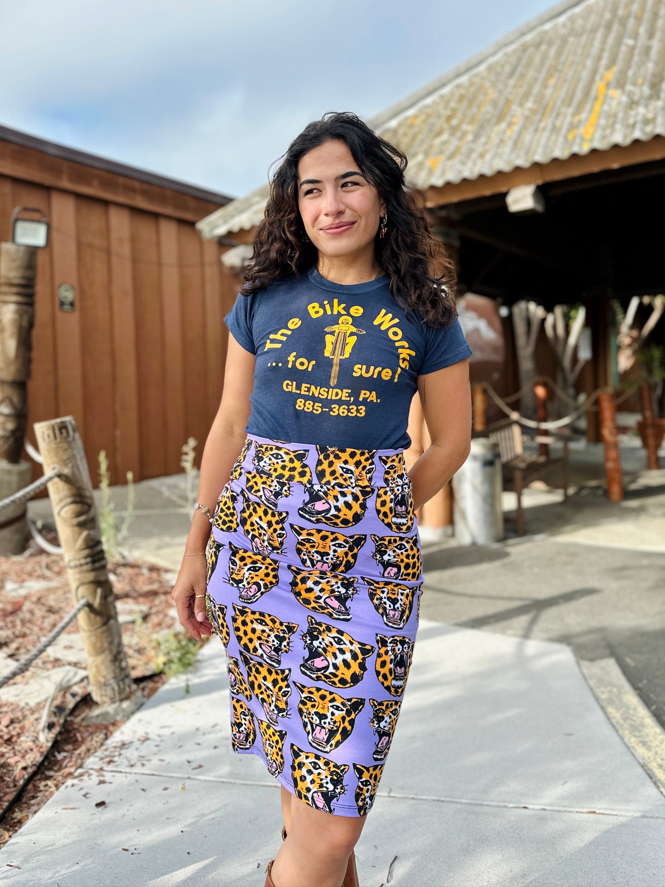 Wiggle Skirt Cheetah Head