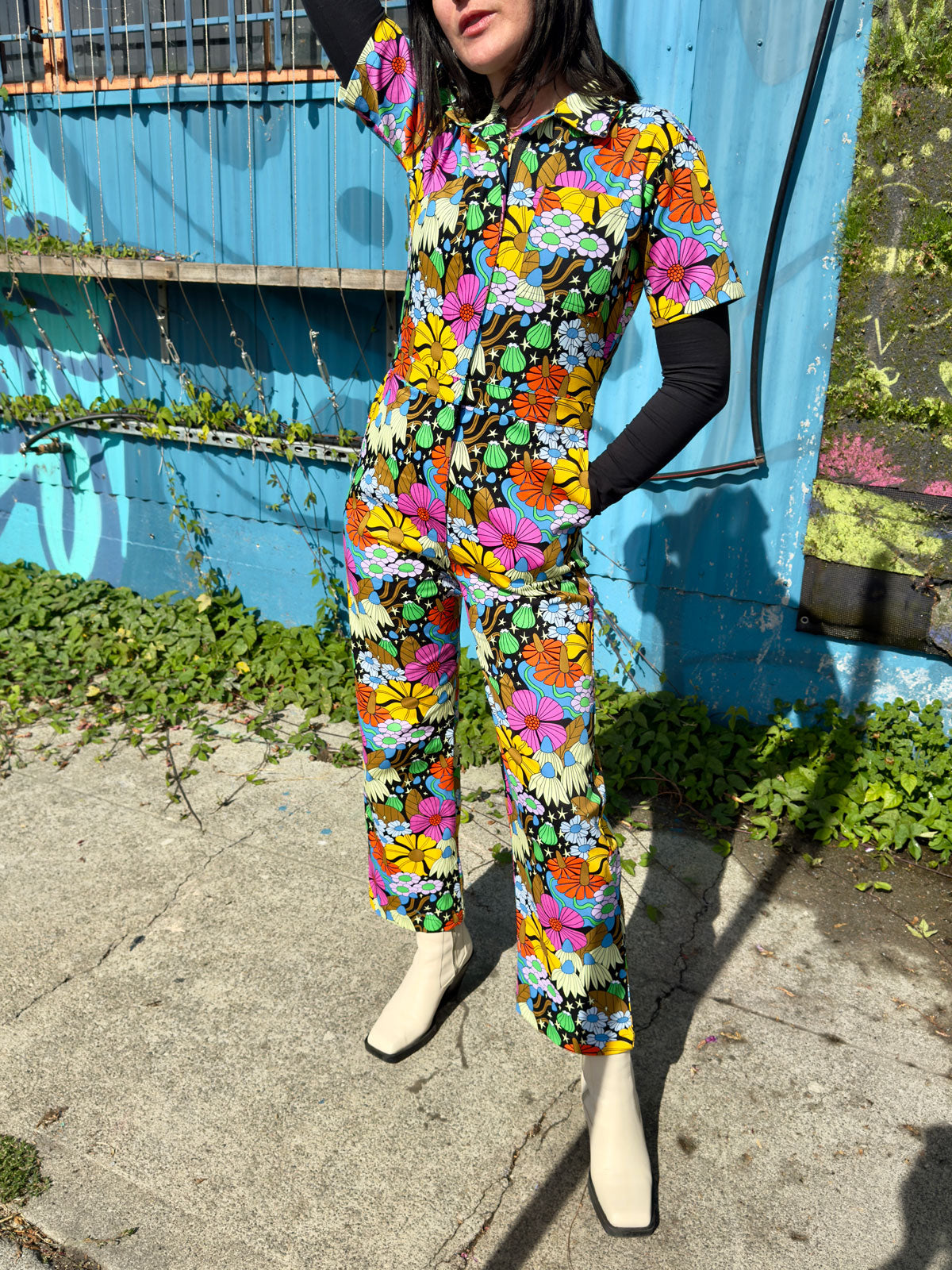 Twill Coveralls Cosmic Floral