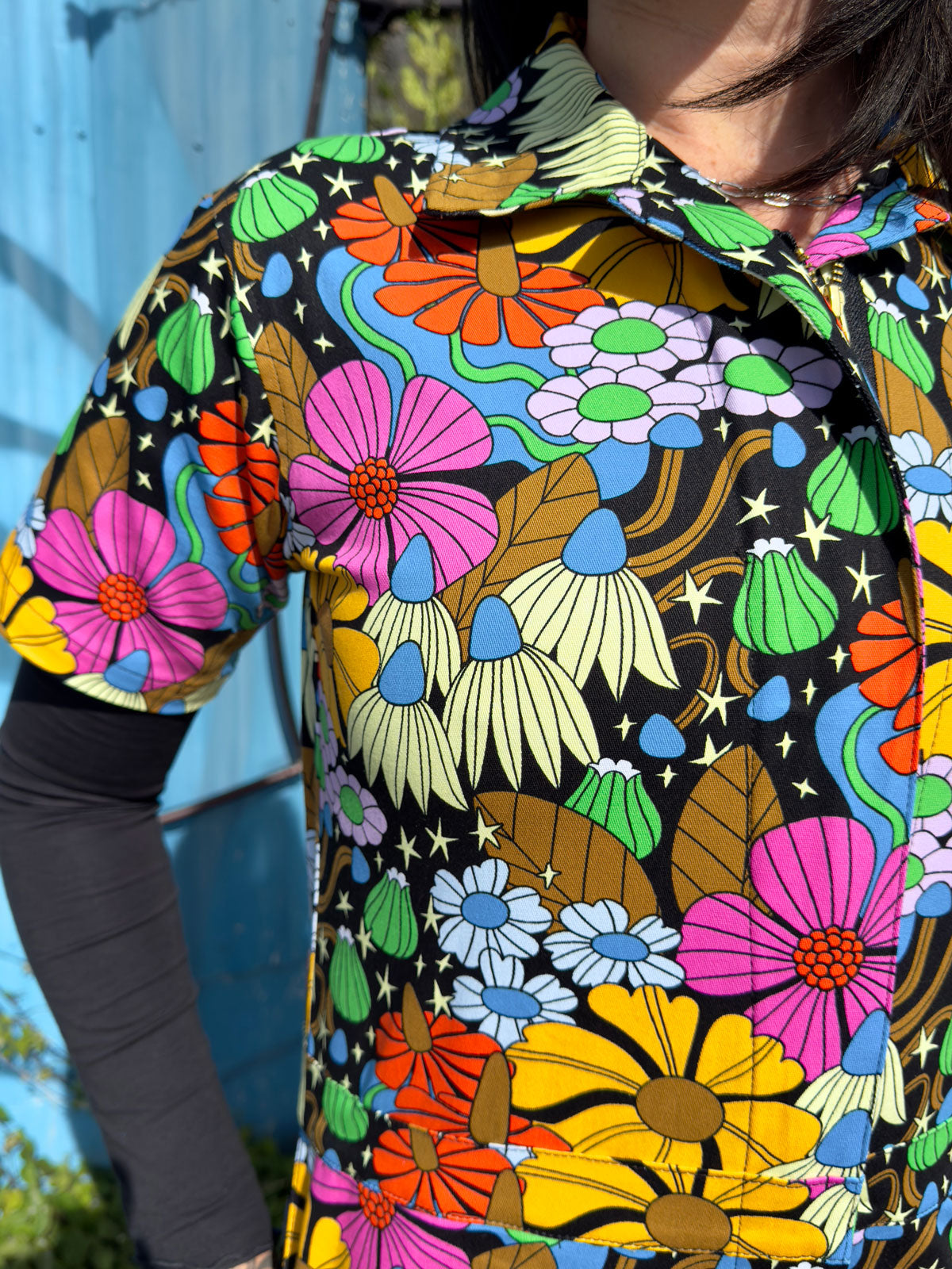 Twill Coveralls Cosmic Floral