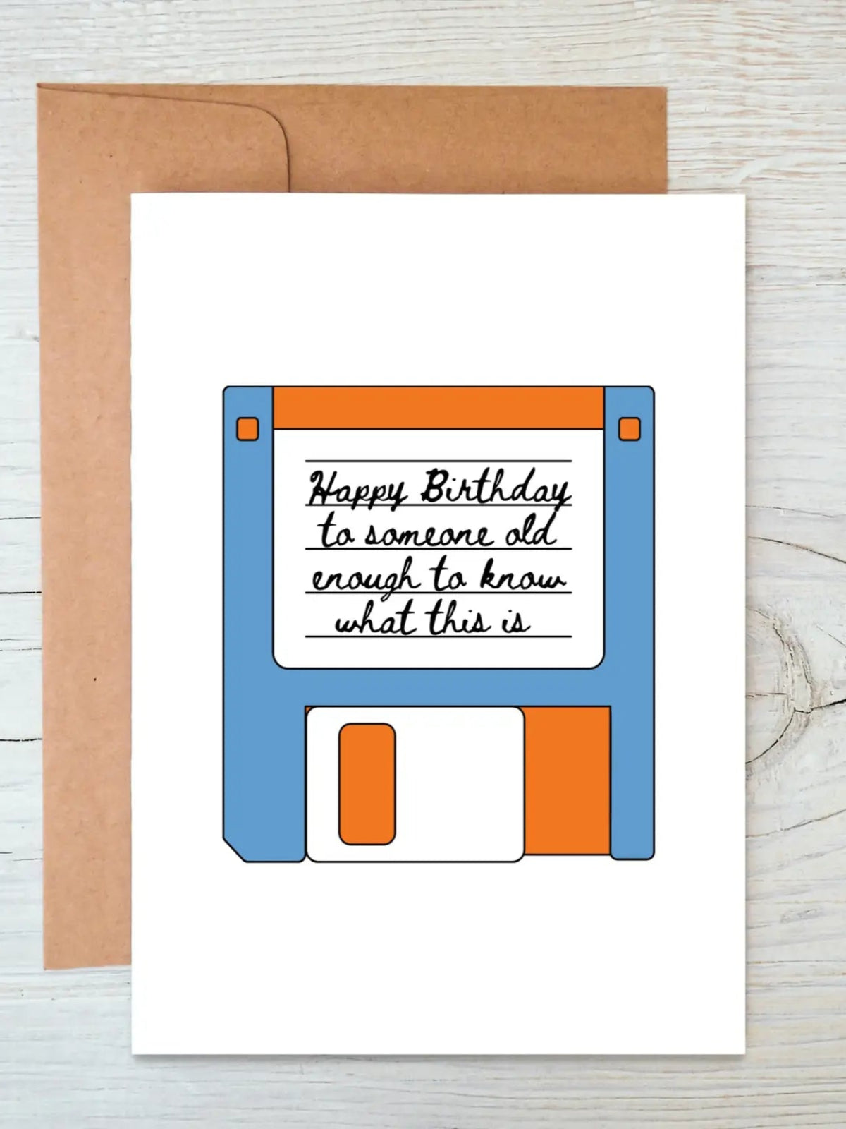 Floppy Disk Birthday Card