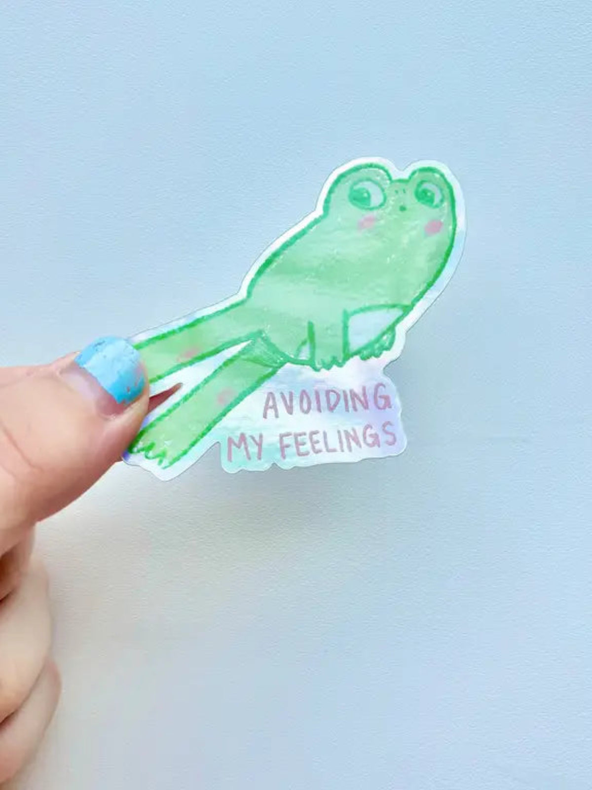 Avoidant Frog Sticker