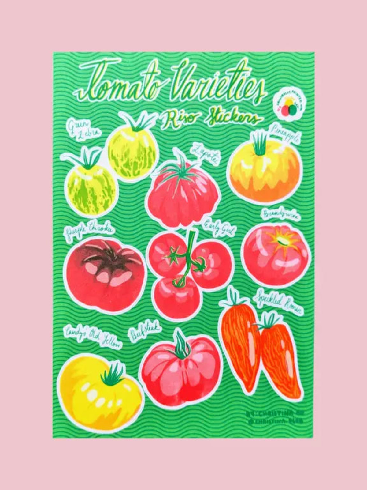 Tomato Varieties Sticker Sheet