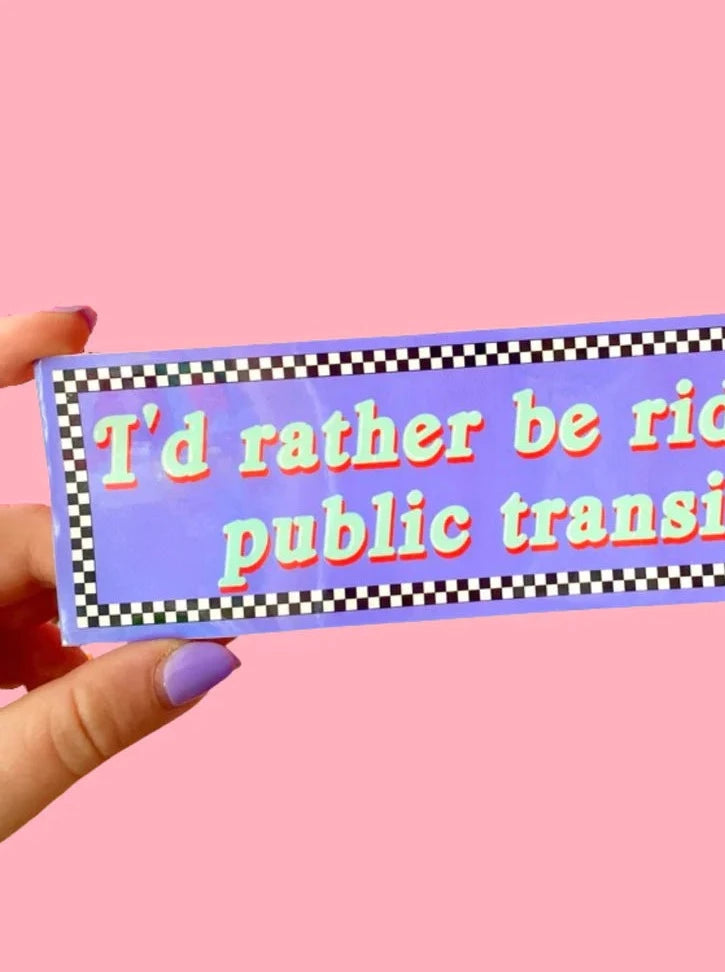 Public Transit Sticker