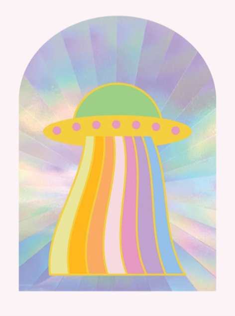 Sun Catcher Decal - UFO