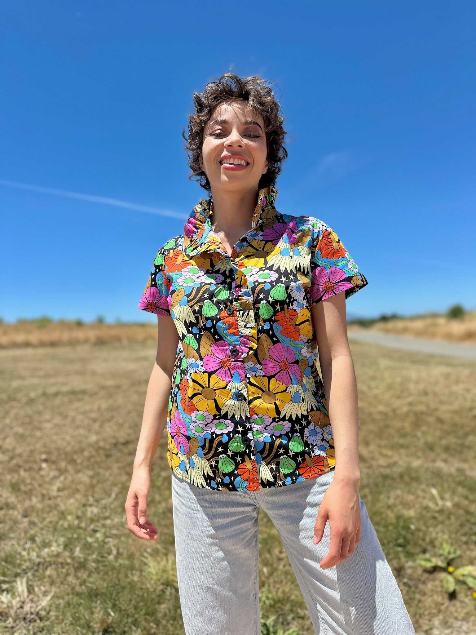 Francesca Top Cosmic Floral