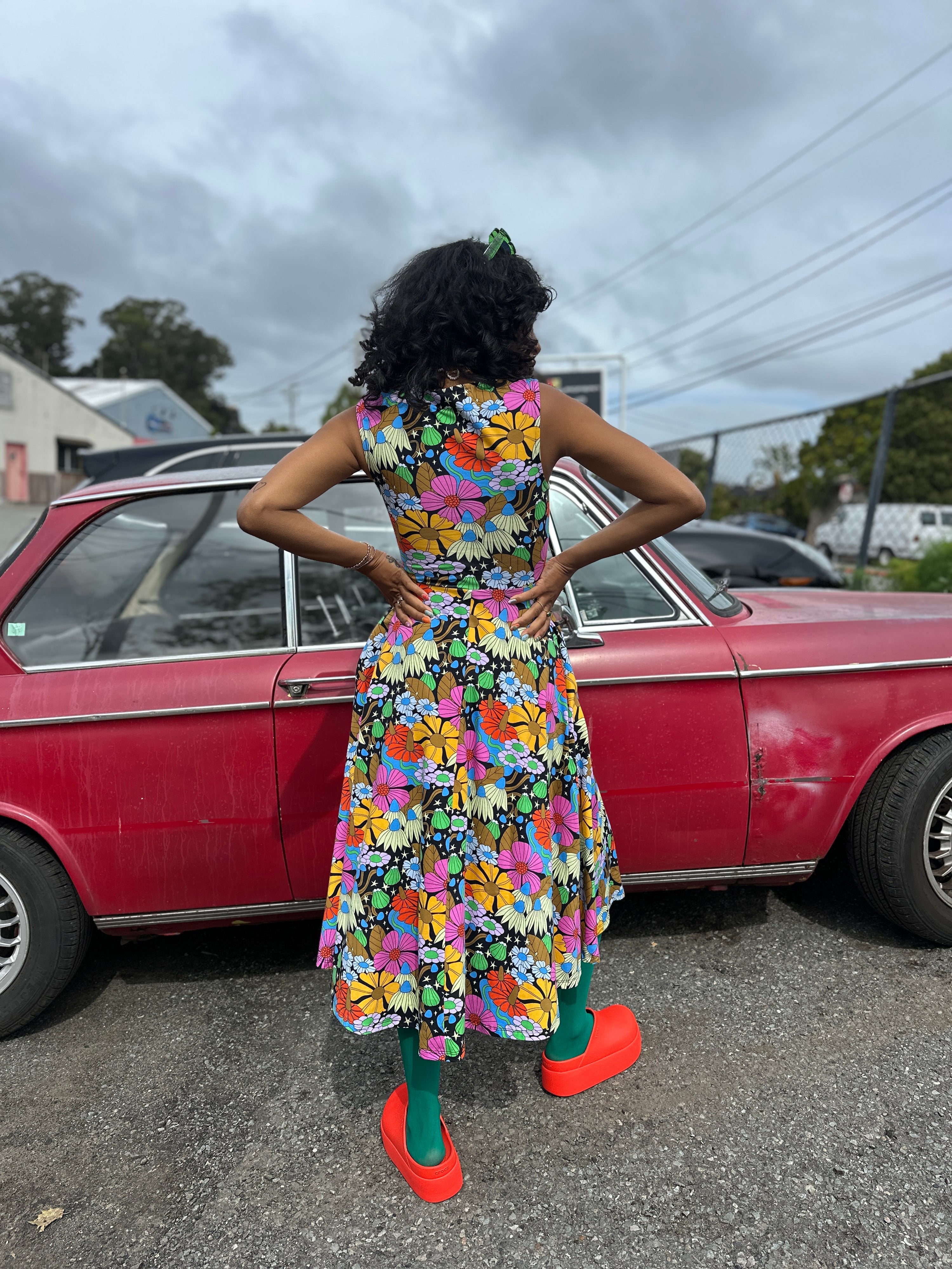 Picnic Dress Cosmic Floral