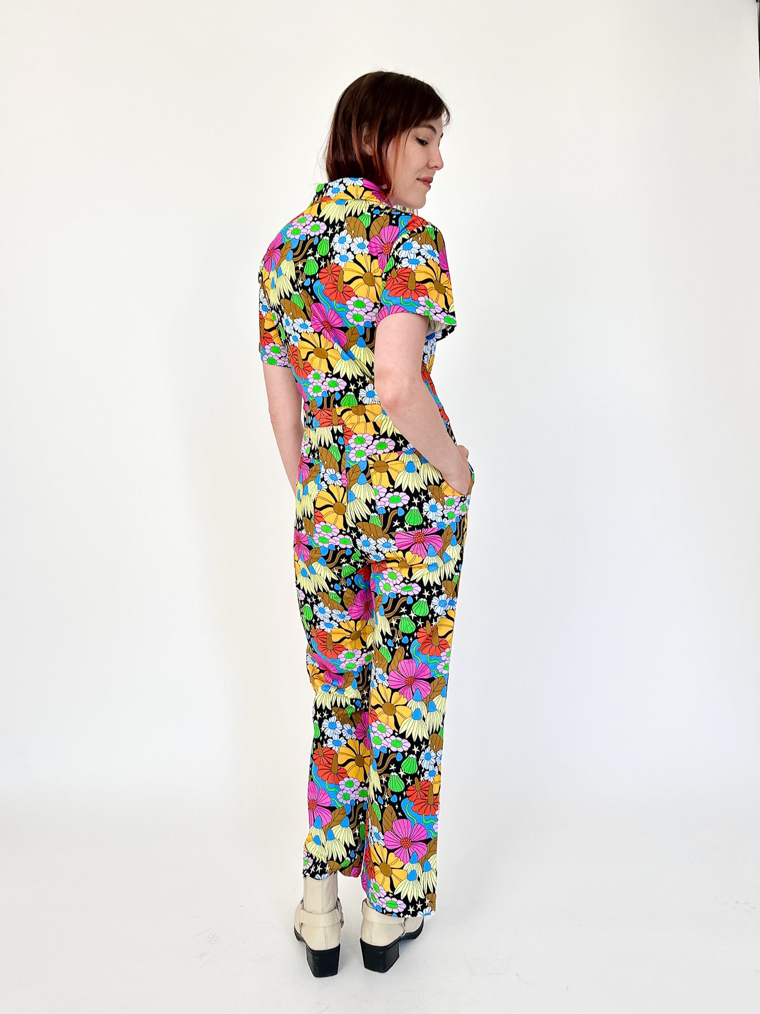 Twill Coveralls Cosmic Floral