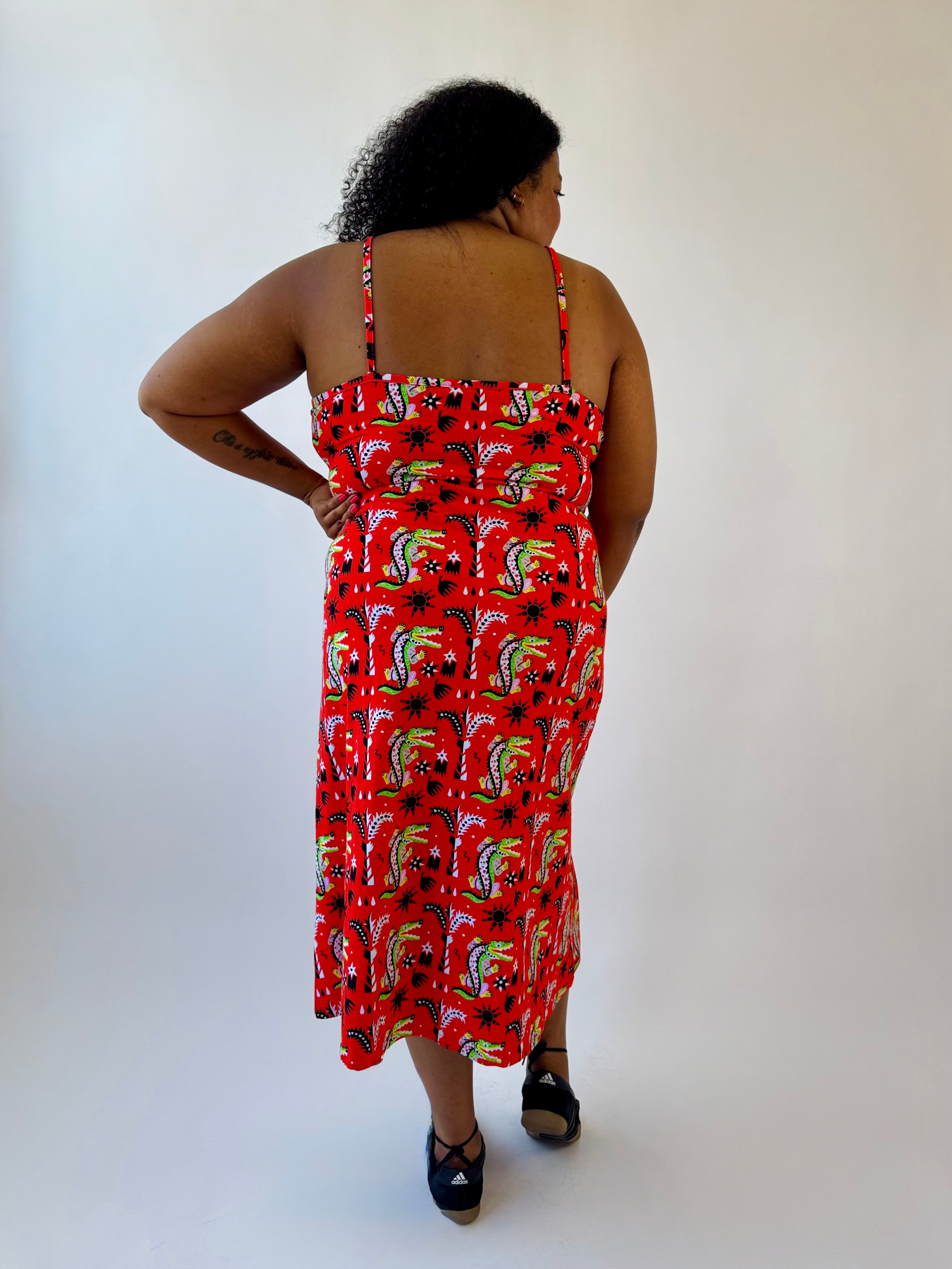 Spaghetti Slip Dress Crocodilo