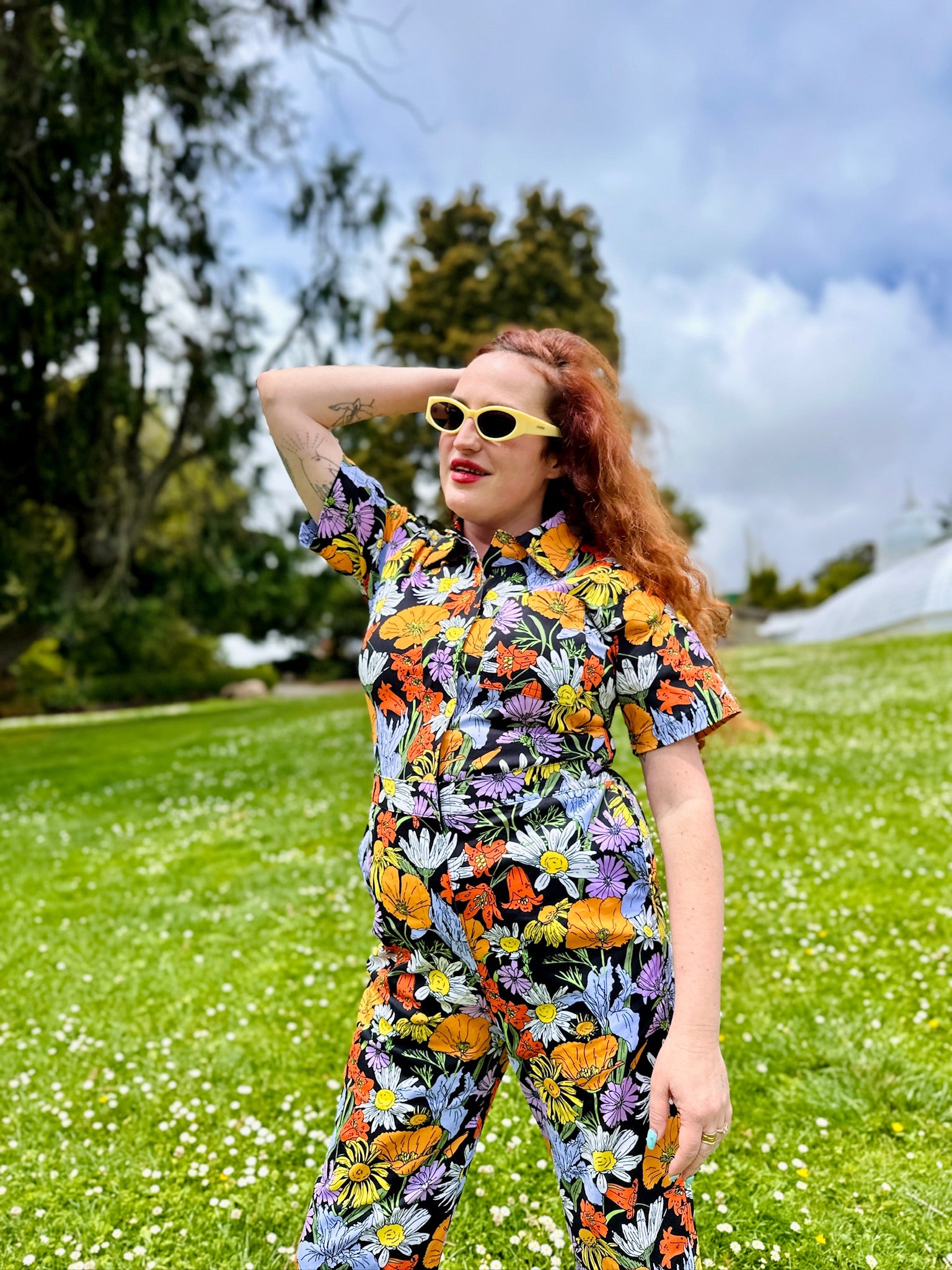 Twill Coveralls Wildflowers