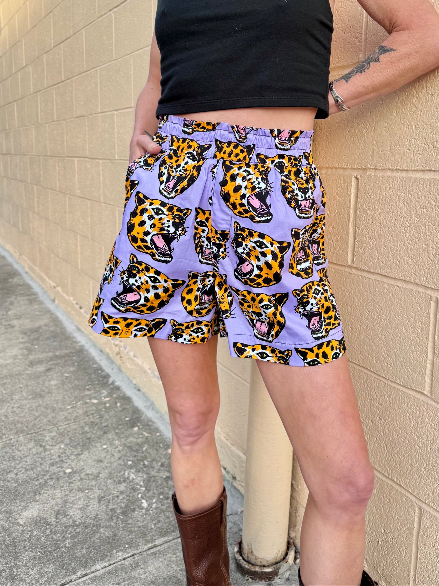 Boxer Short Cheetah Head