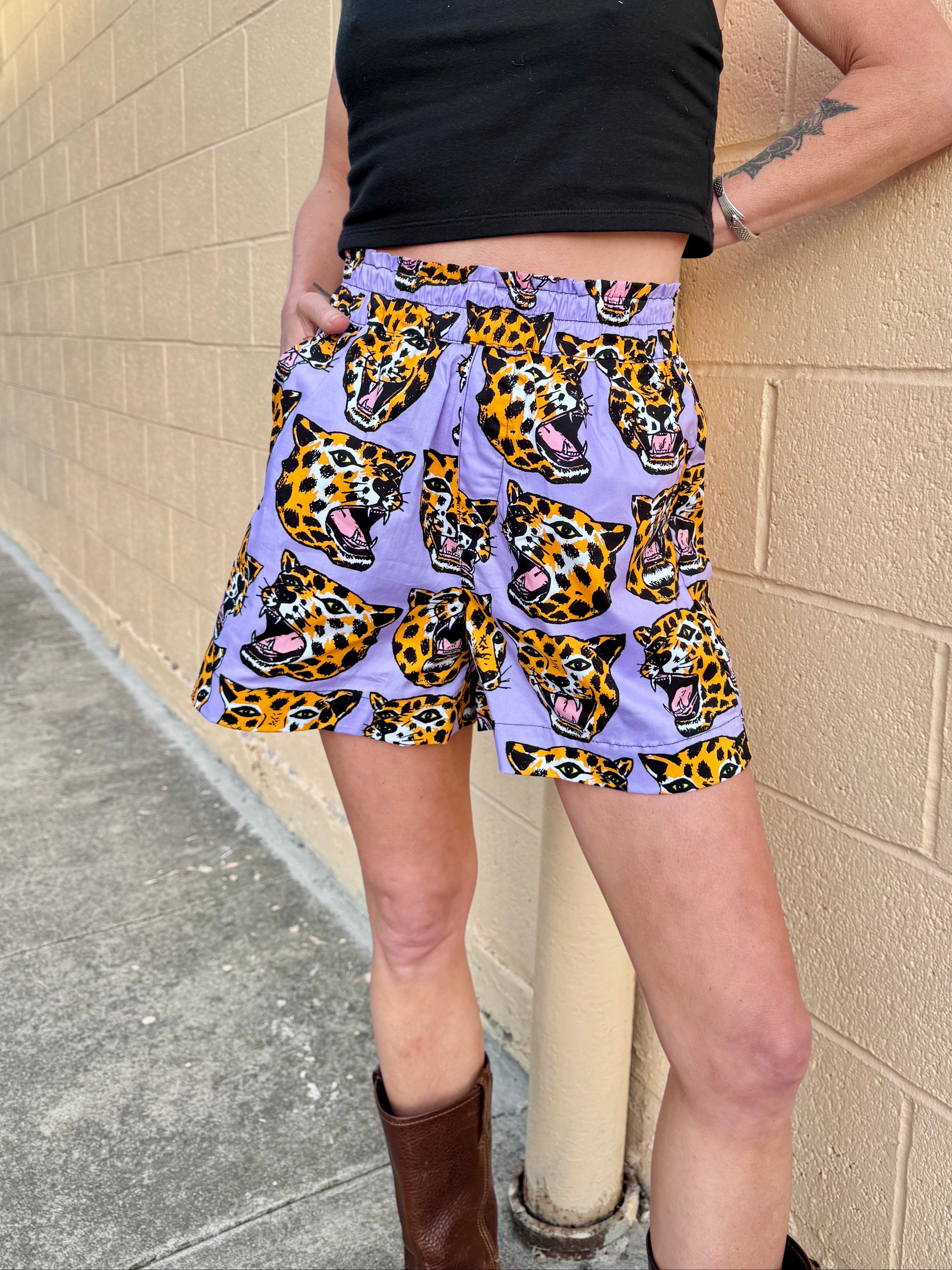 Boxer Short Cheetah Head