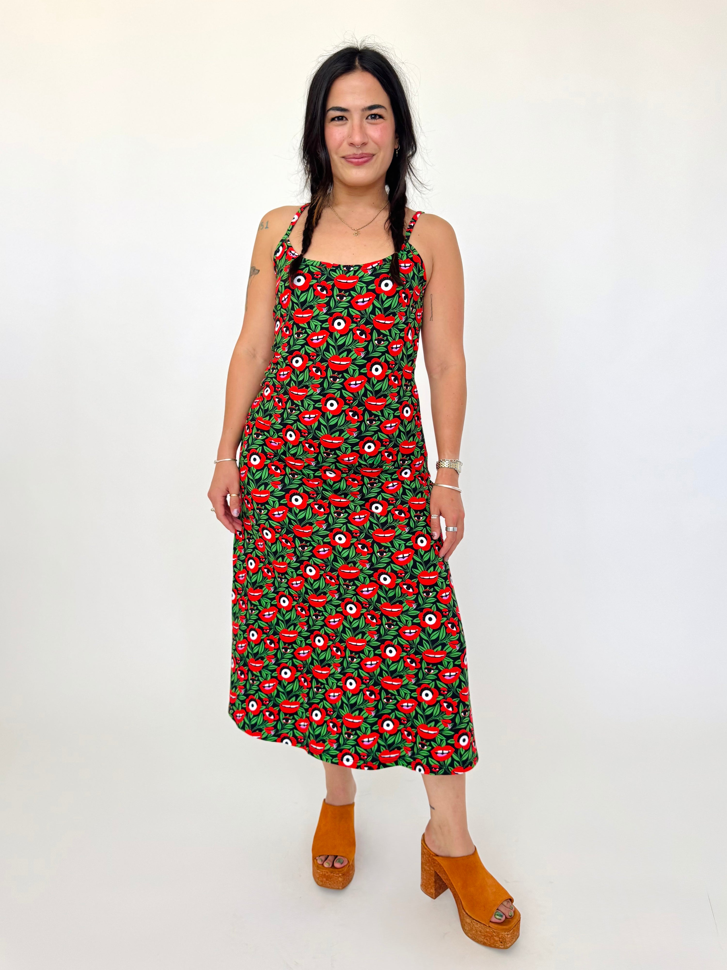 Spaghetti Slip Dress Poison Ivy