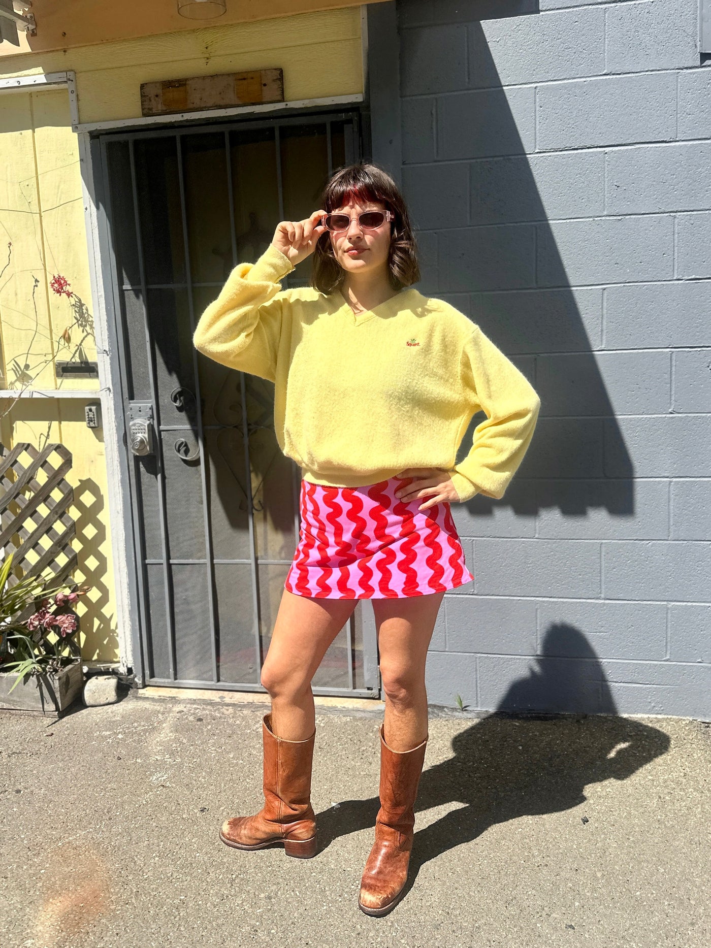 Cheeky Skort Pink Squiggle