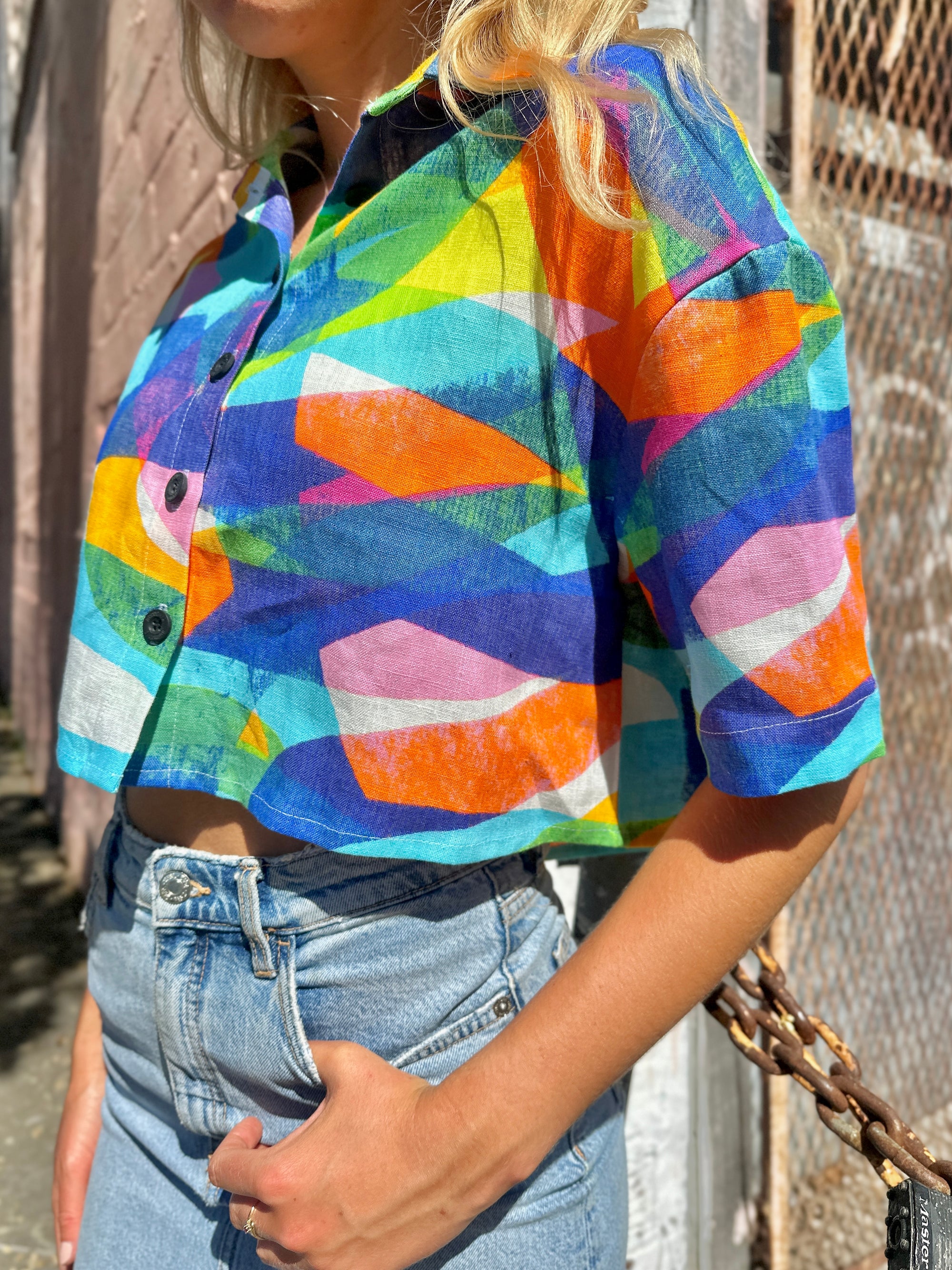 Linen Olivia Top Heatwave