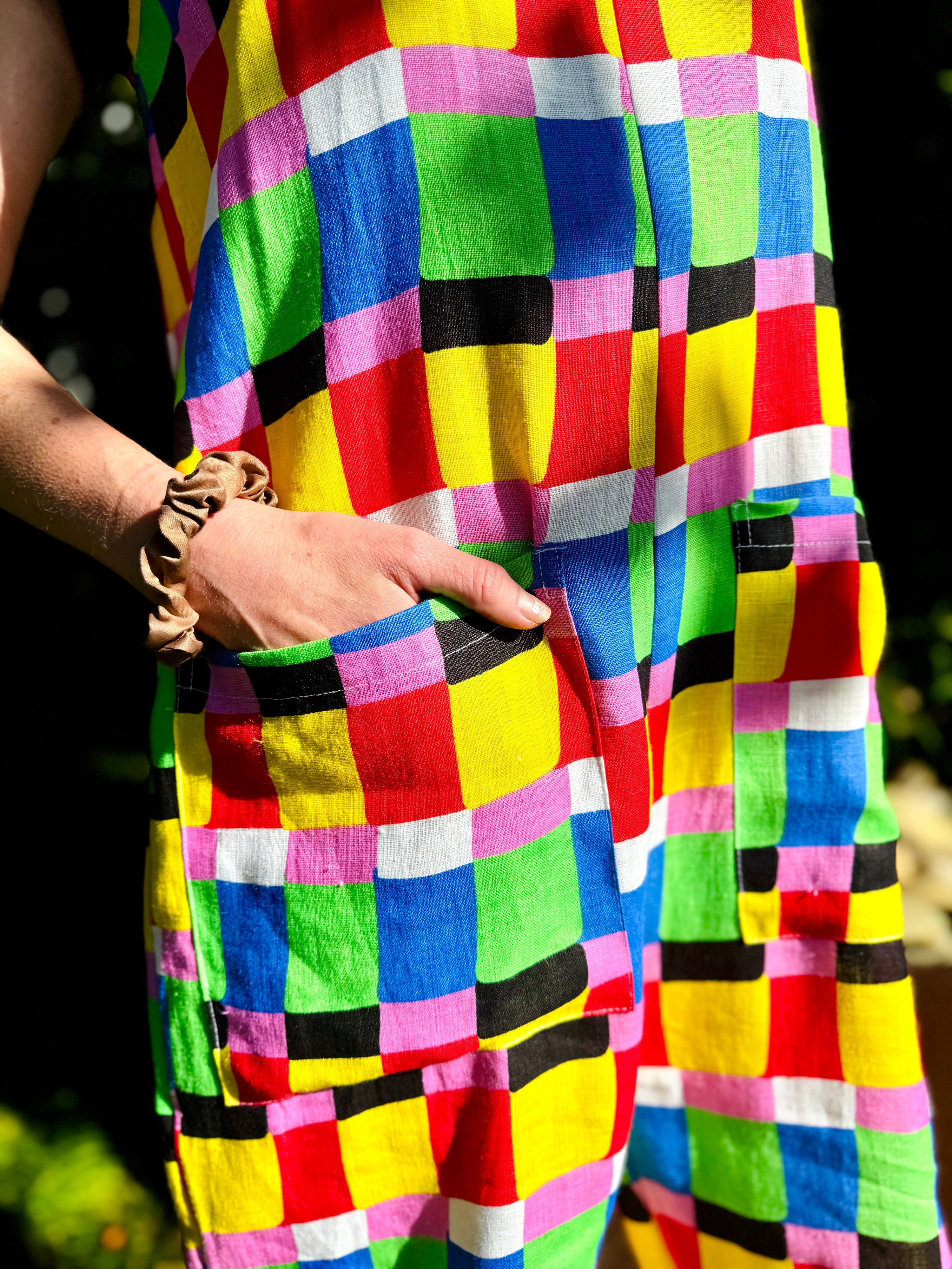 Linen Garden Suit Candy Weave