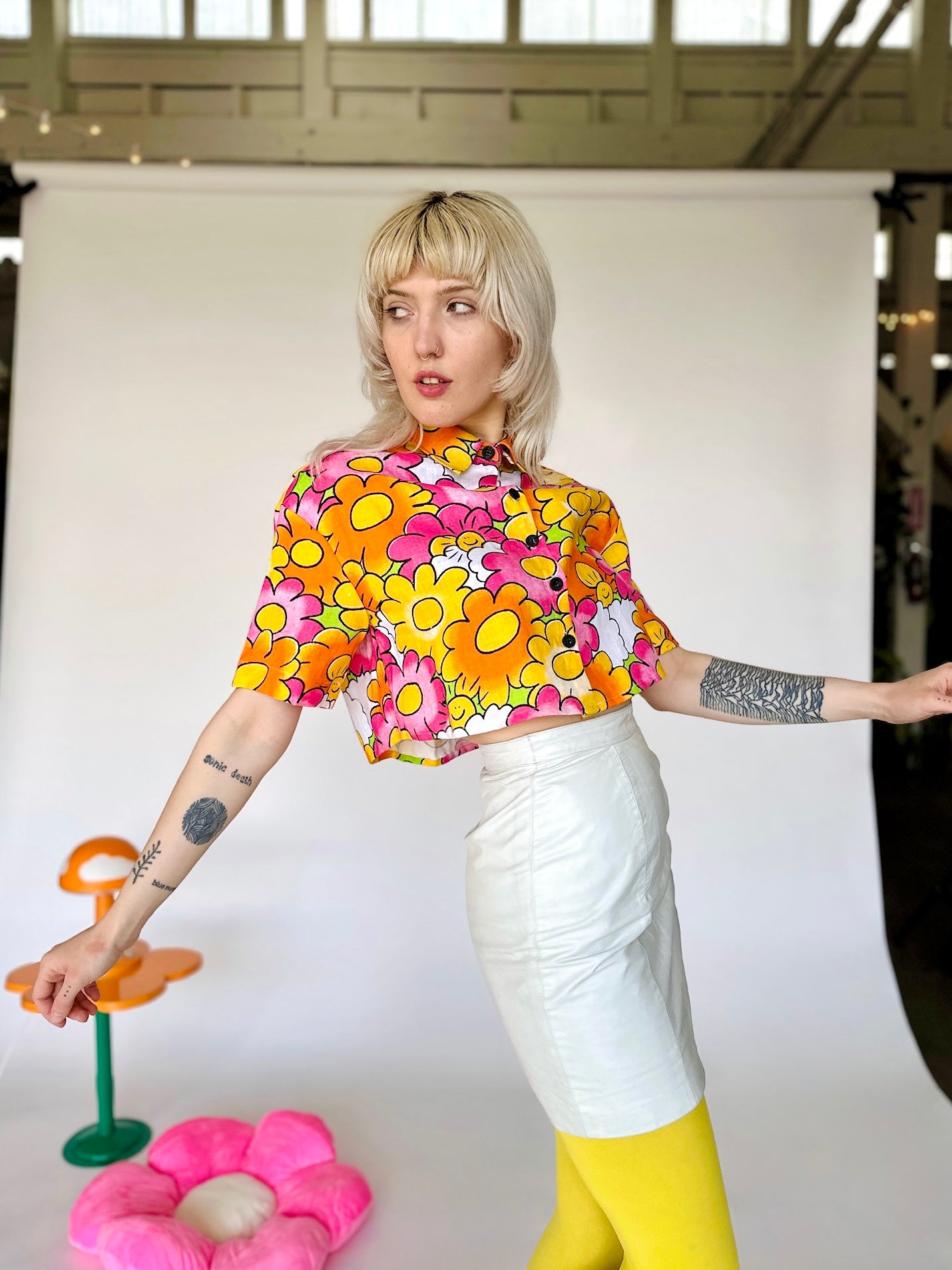 Linen Olivia Top Sunny Side Up