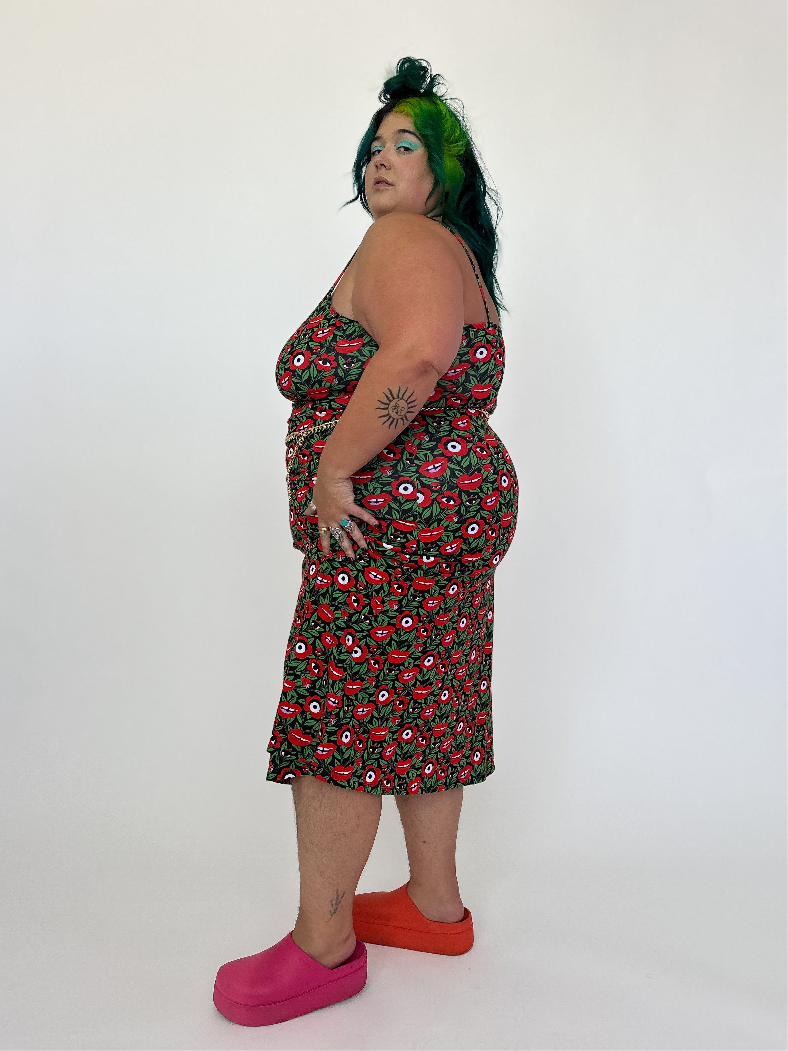 Spaghetti Slip Dress Poison Ivy