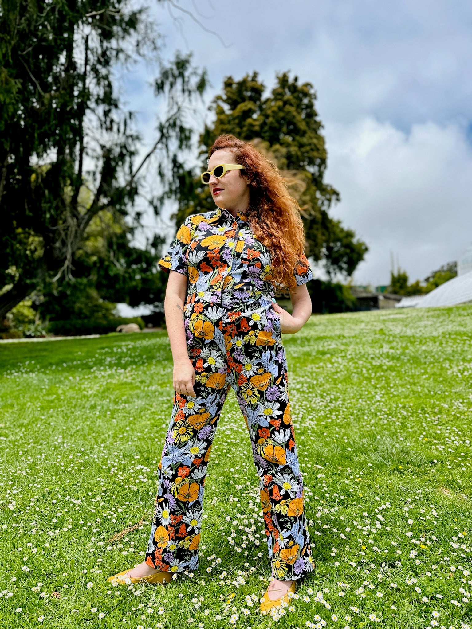 Twill Coveralls Wildflowers